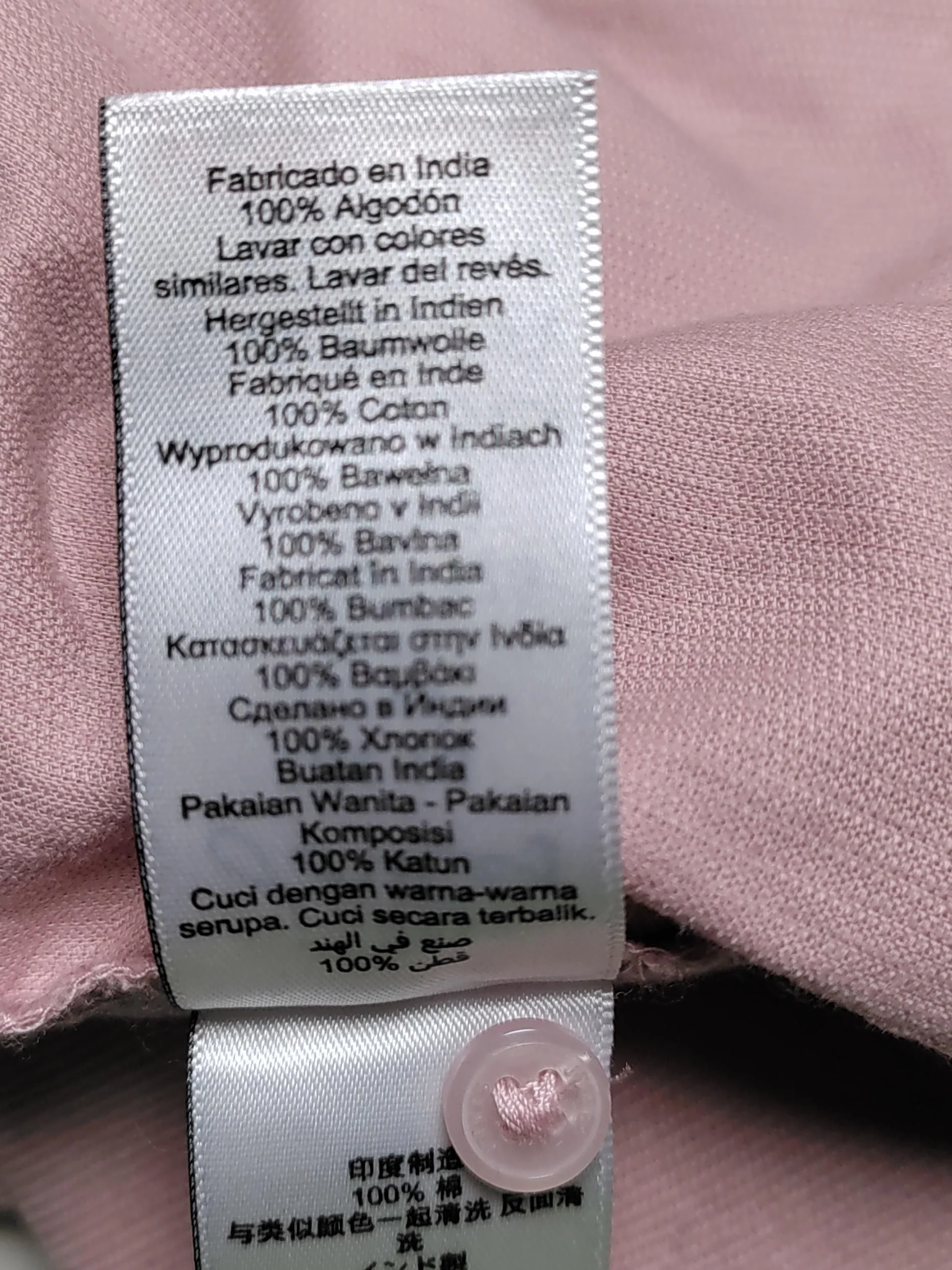 Joules Women's Blouse L Pink 100% Cotton Long Sleeve High Neck Basic - Image 6