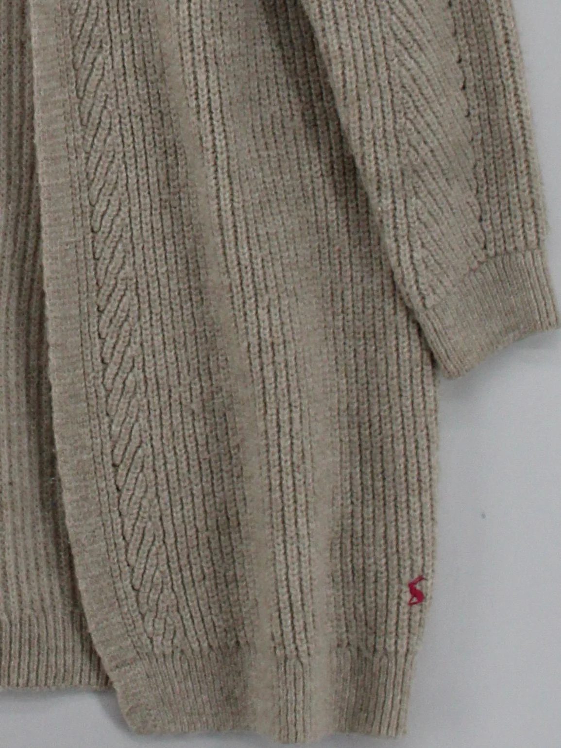 Joules Women's Cardigan UK 10 Tan Acrylic with Polyester V-Neck Cardigan - Image 4