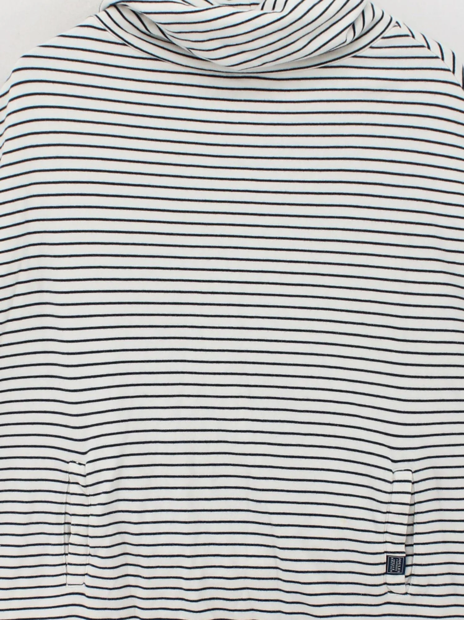 Joules Women's Coat L White Striped 100% Cotton Overcoat - Image 3
