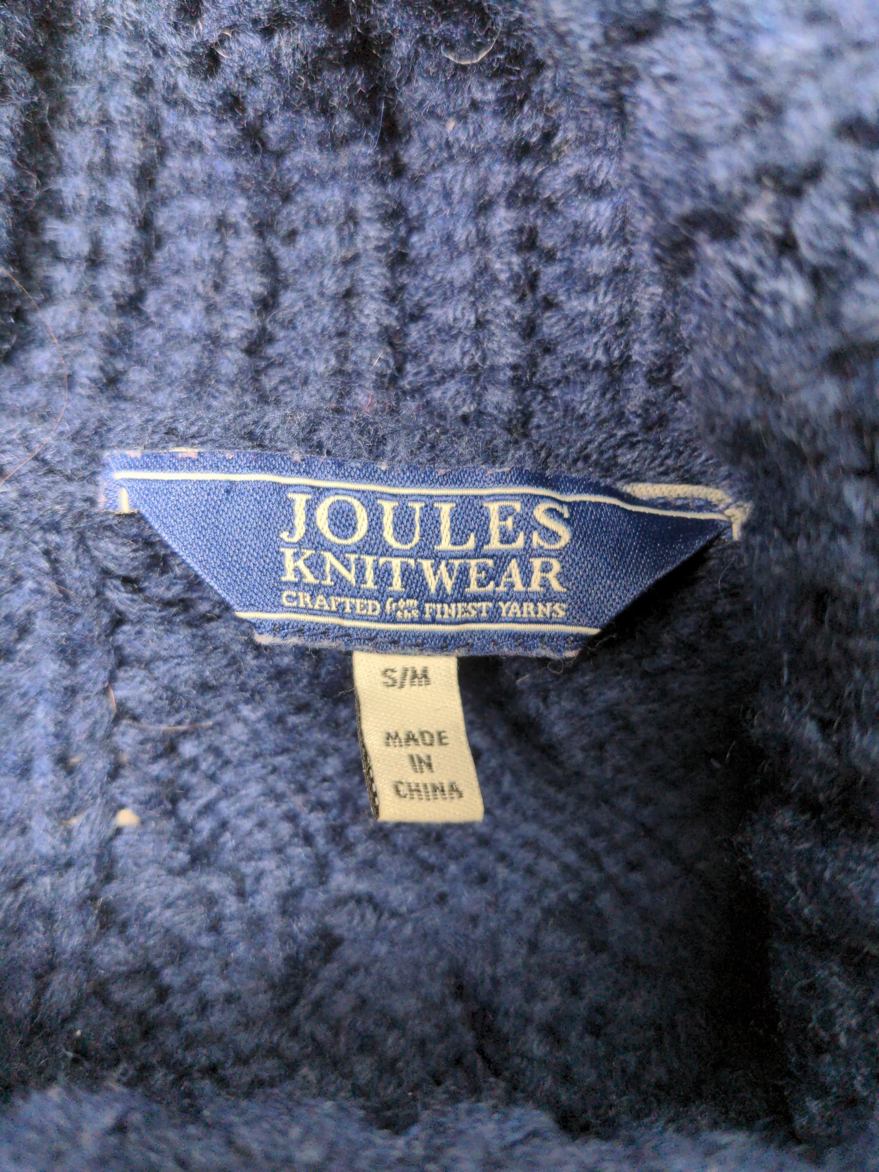Joules Women's Coat S Blue Acrylic with Wool Overcoat - Image 5