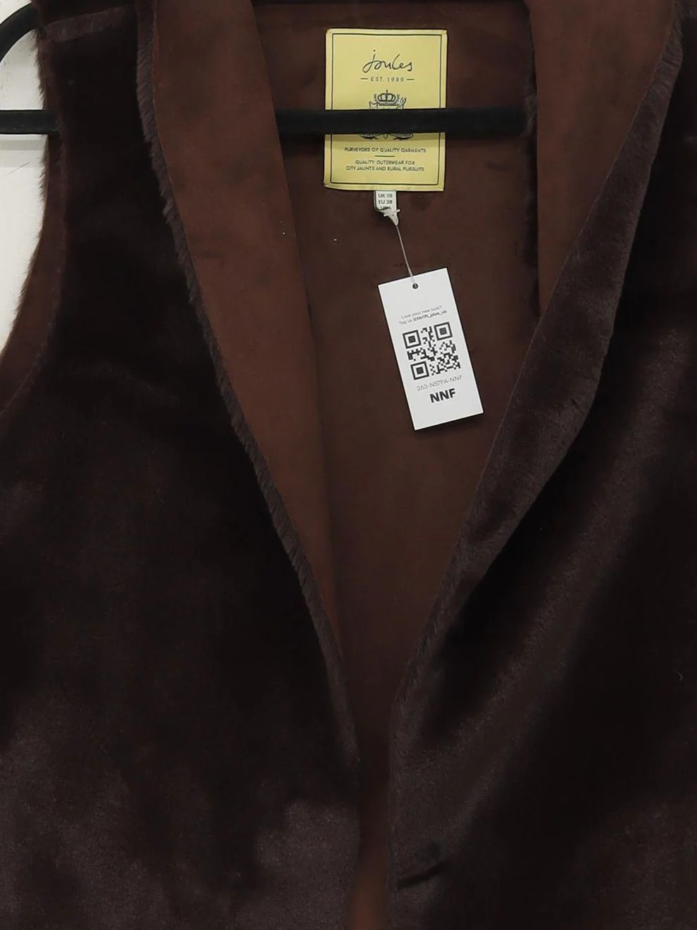 Joules Women's Coat UK 10 Brown 100% Polyester Overcoat - Image 3