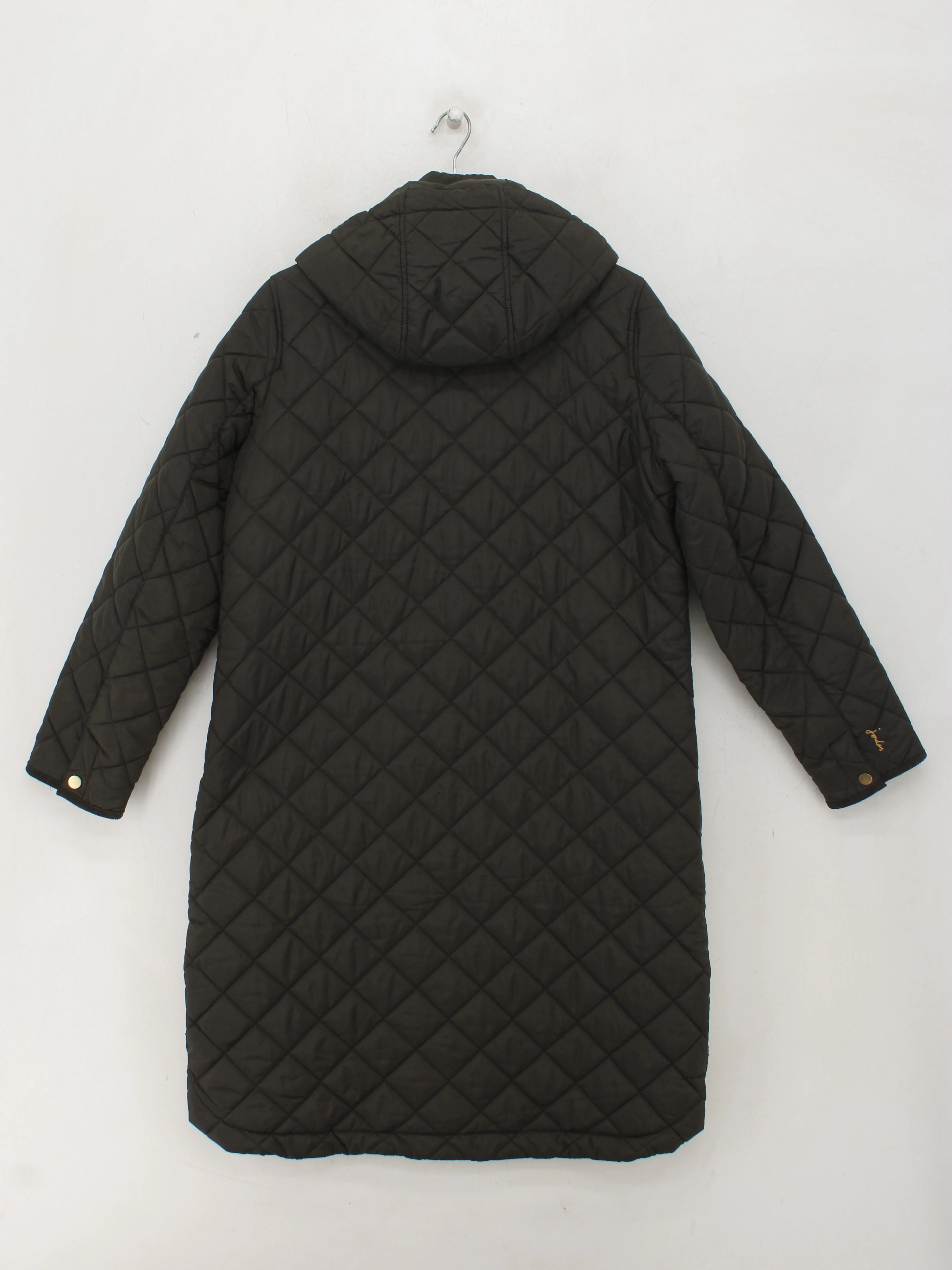 Joules Women's Coat UK 12 Green 100% Polyester Quilted - Image 2