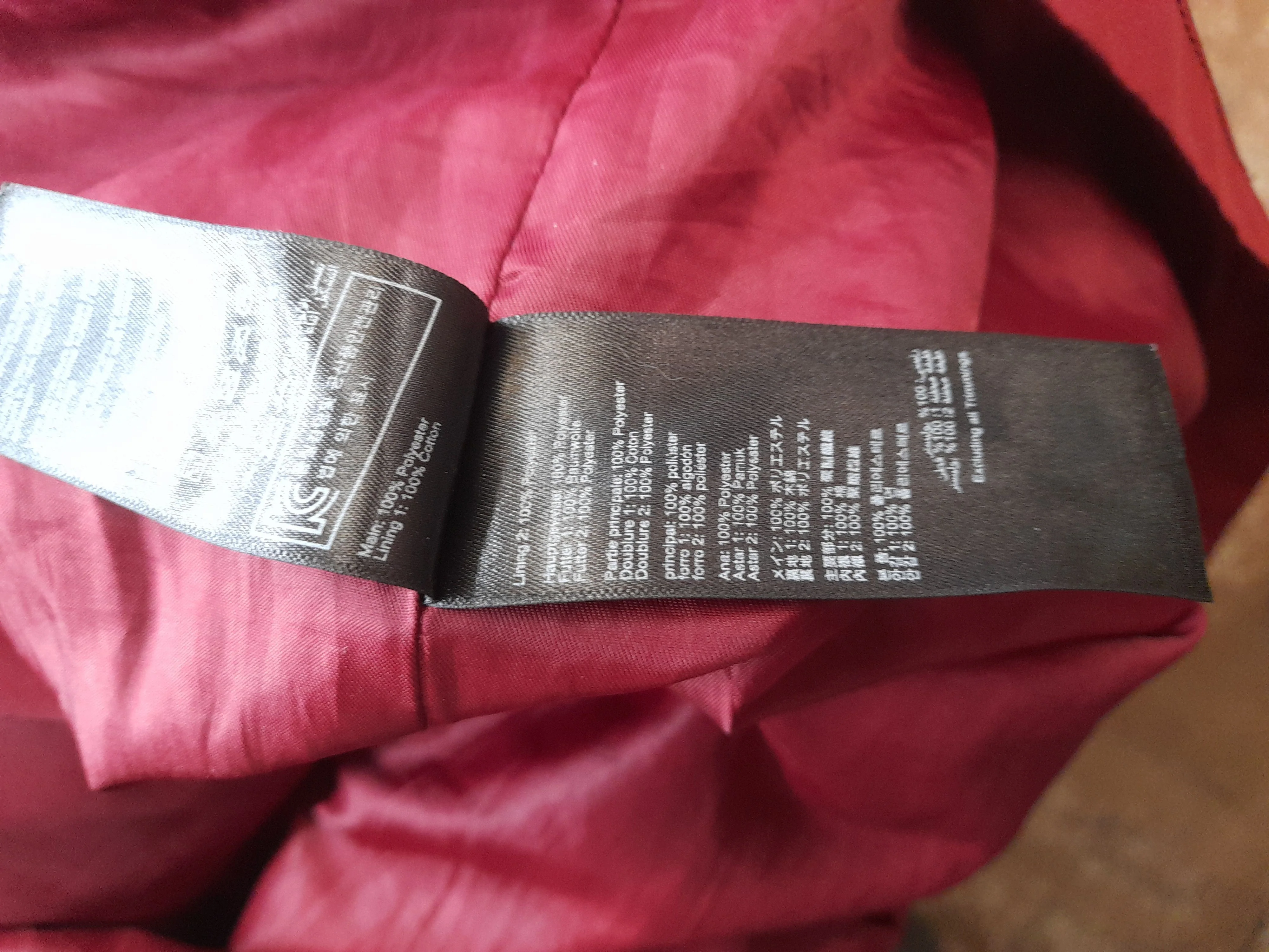 Joules Women's Coat UK 12 Red Polyester with Cotton Rain Coat - Image 7