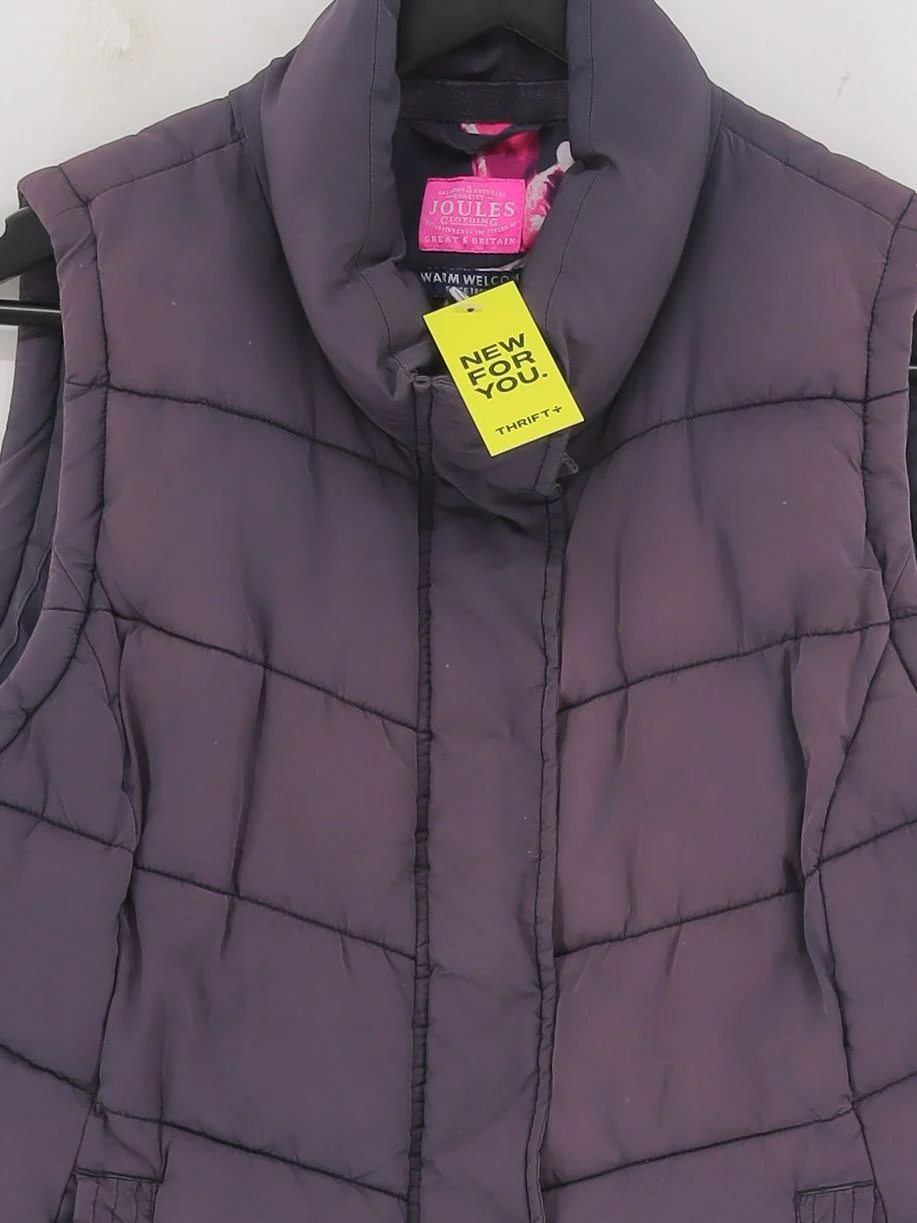 Joules Women's Coat UK 14 Purple Polyester with Cotton, Polyamide Overcoat - Image 3