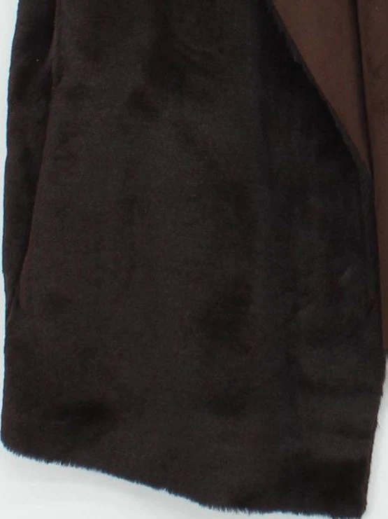 Joules Women's Coat UK 16 Brown Polyester with Faux Fur Overcoat - Image 4