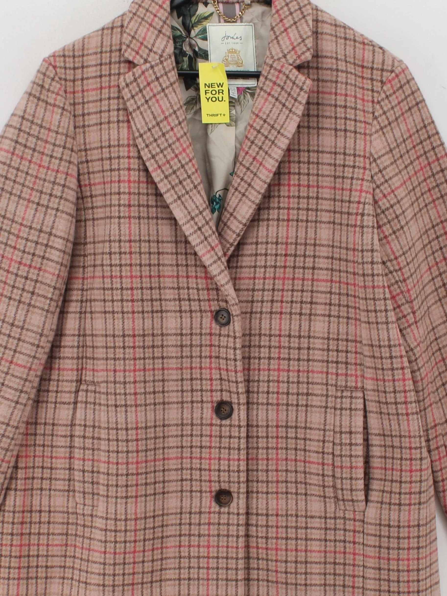 Joules Women's Coat UK 16 Brown Wool - Image 3