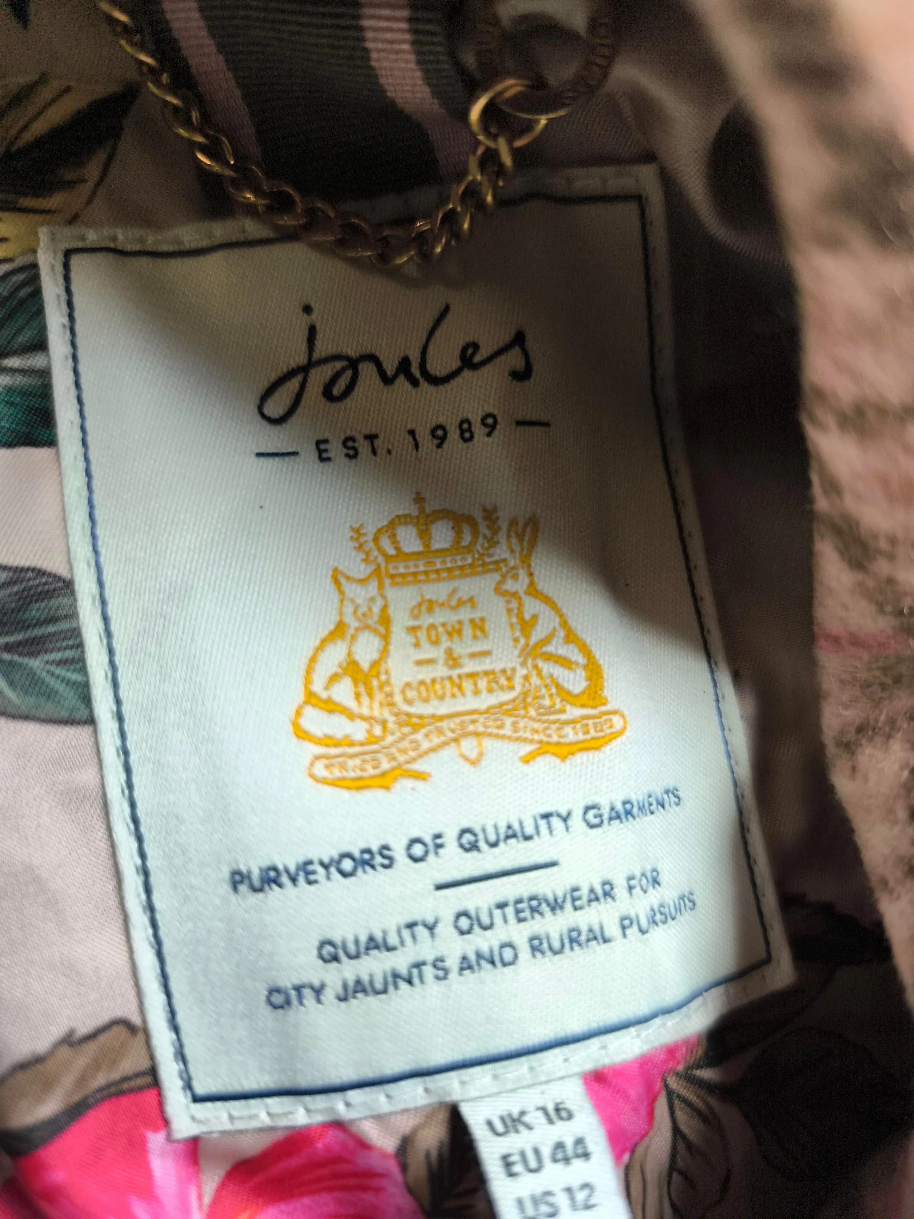 Joules Women's Coat UK 16 Brown Wool - Image 5