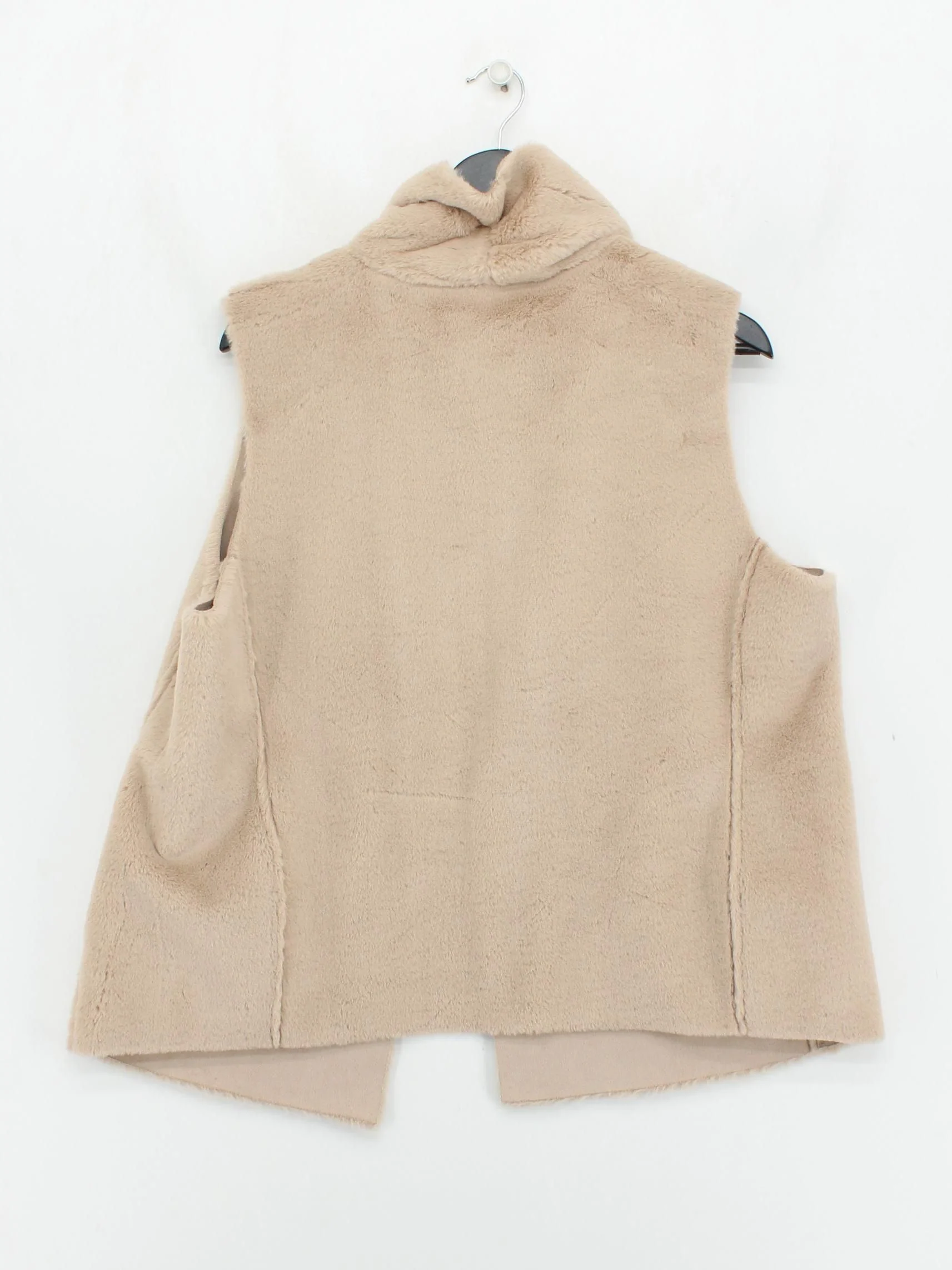 Joules Women's Coat UK 16 Cream Polyester with Faux Fur Overcoat - Image 2