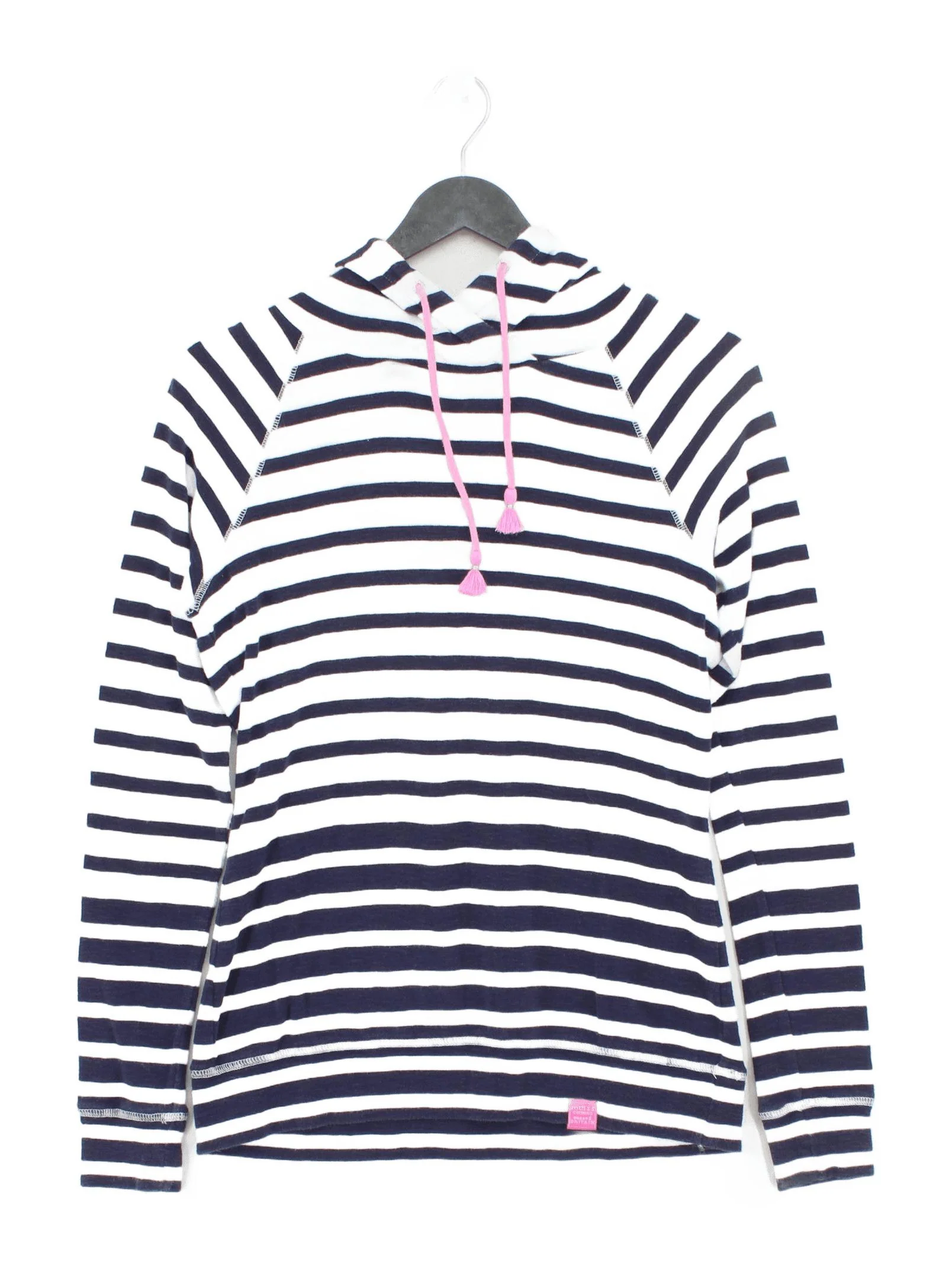 Joules Women's Hoodie S Multi Striped 100% Cotton Pullover