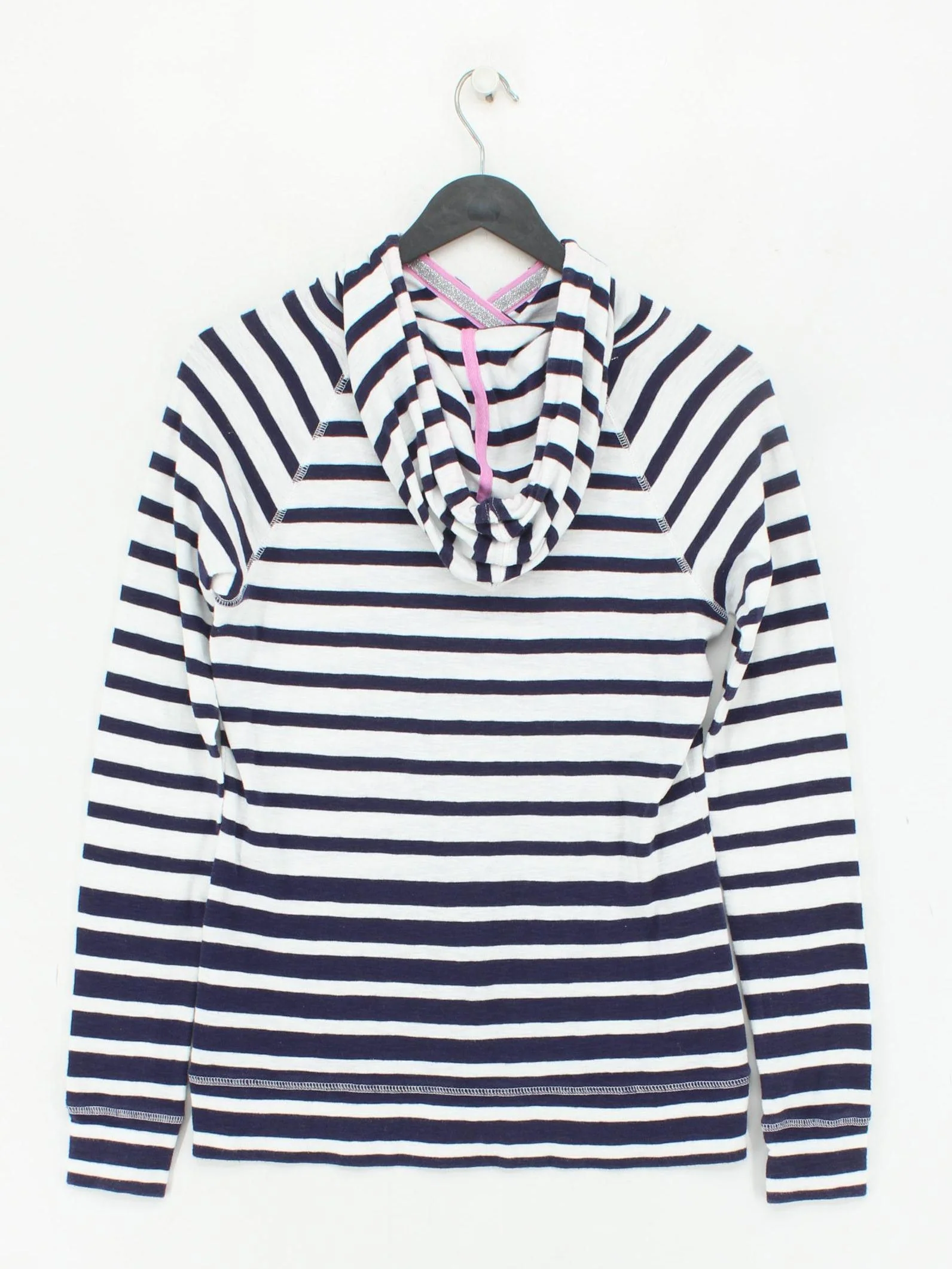 Joules Women's Hoodie S Multi Striped 100% Cotton Pullover - Image 2