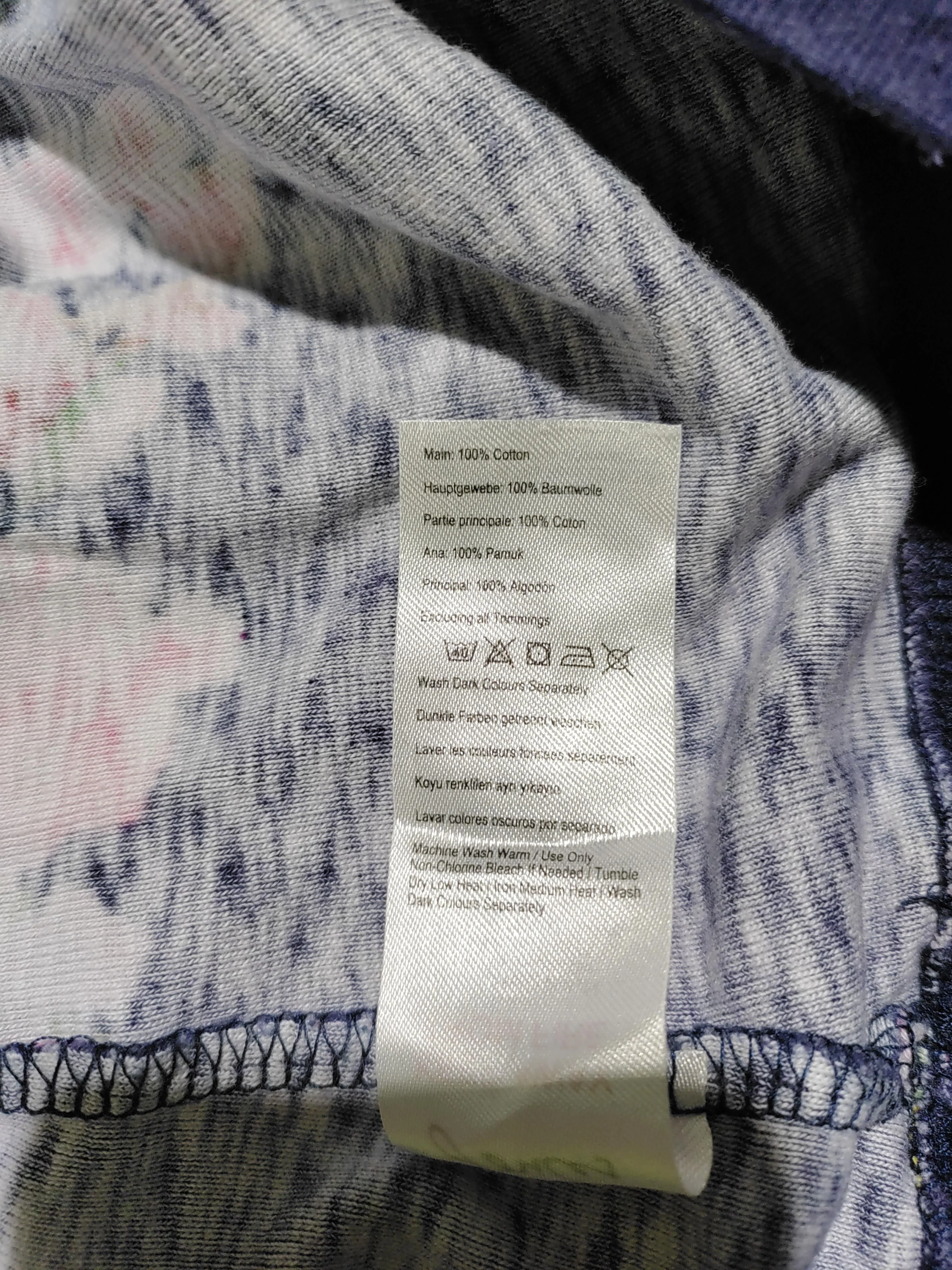 Joules Women's Hoodie UK 18 Blue Floral 100% Cotton Pullover - Image 7