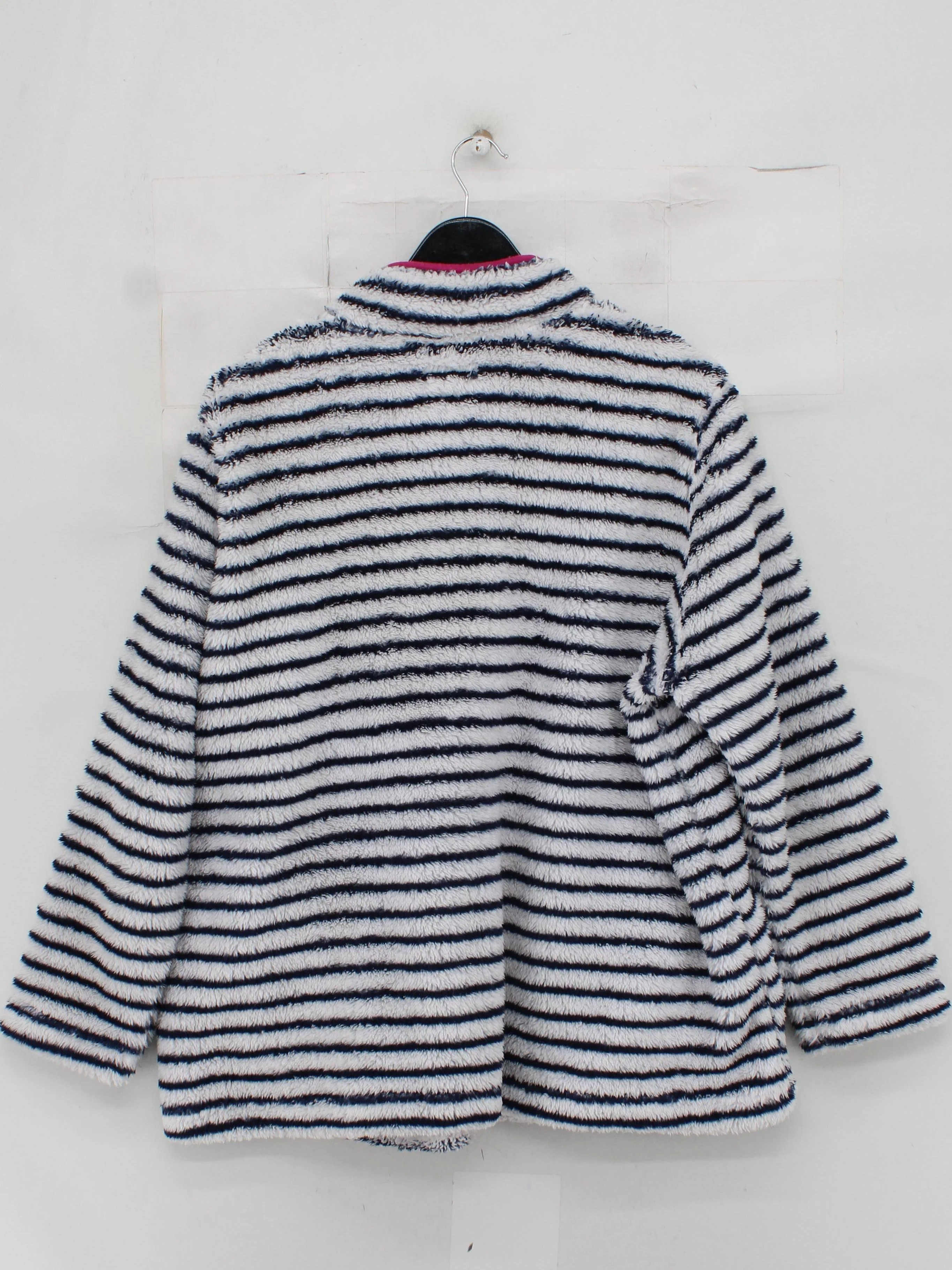 Joules Women's Hoodie XL White Striped 100% Polyester Pullover - Image 2