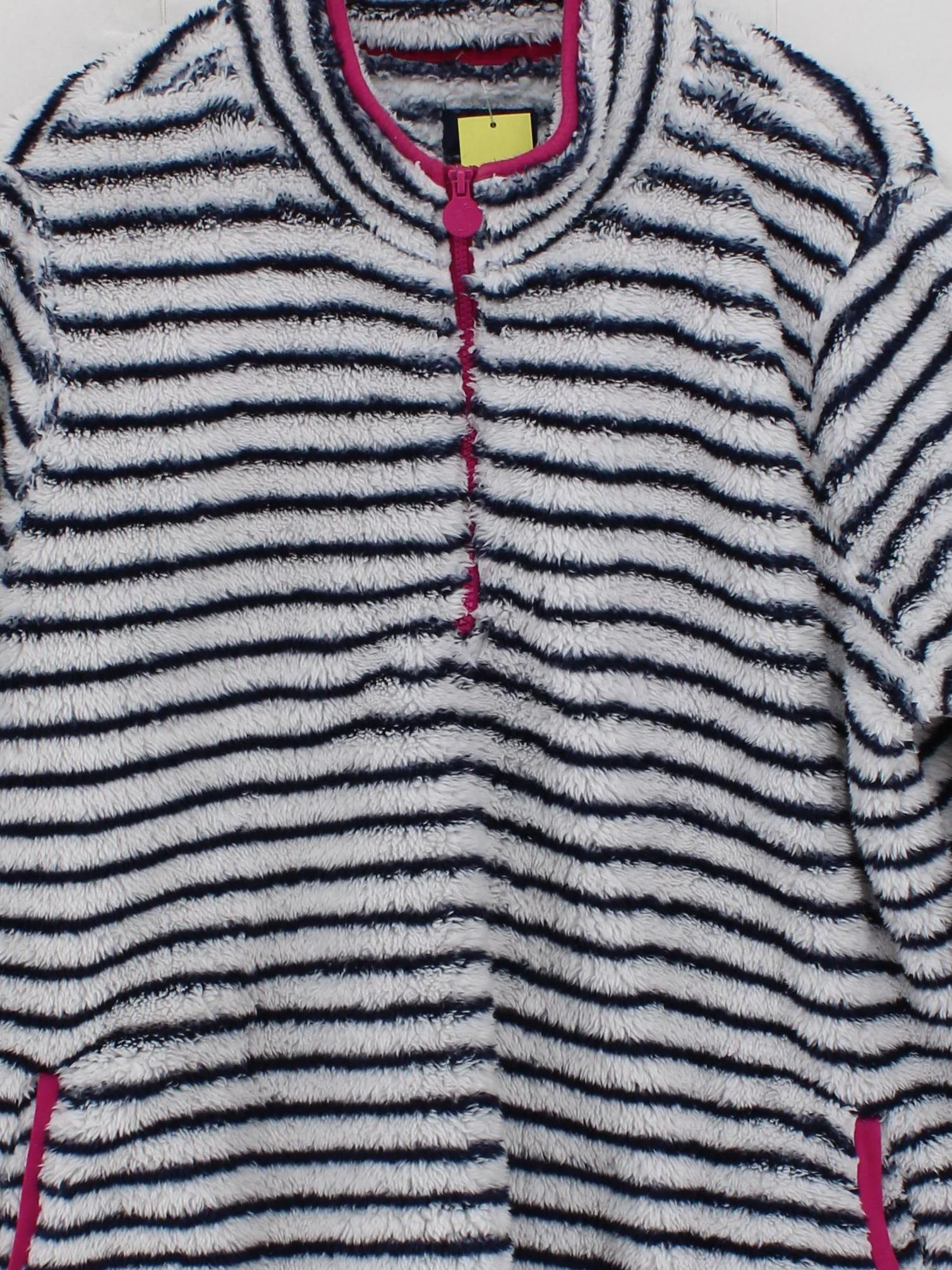 Joules Women's Hoodie XL White Striped 100% Polyester Pullover - Image 3