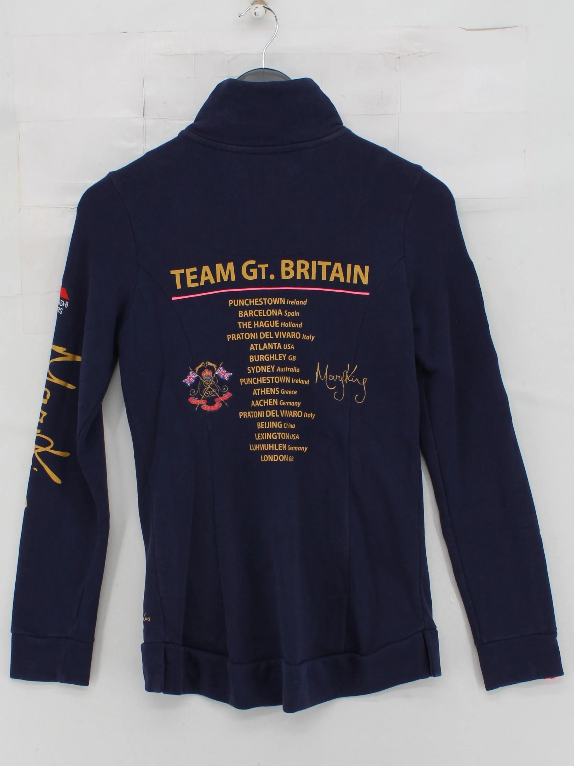 Joules Women's Hoodie XXS Blue Graphic 100% Cotton Full Zip - Image 2