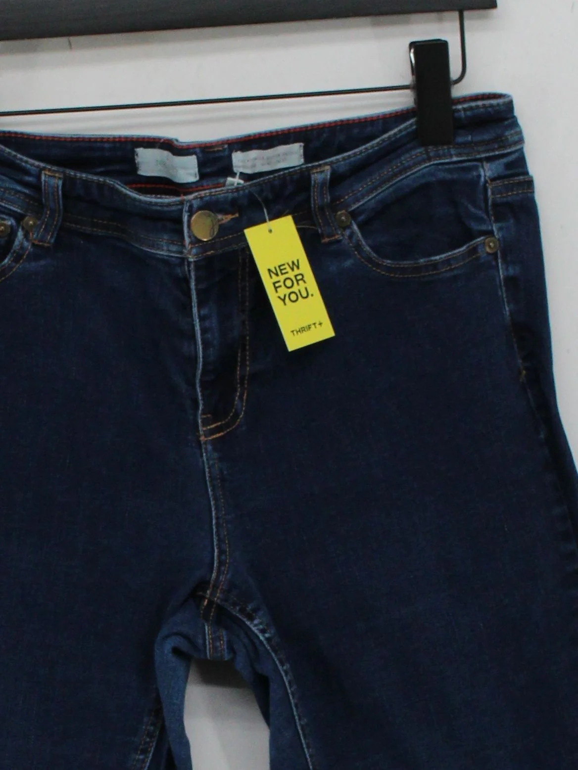 Joules Women's Jeans M Blue Cotton with Polyester, Elastane Straight - Image 3