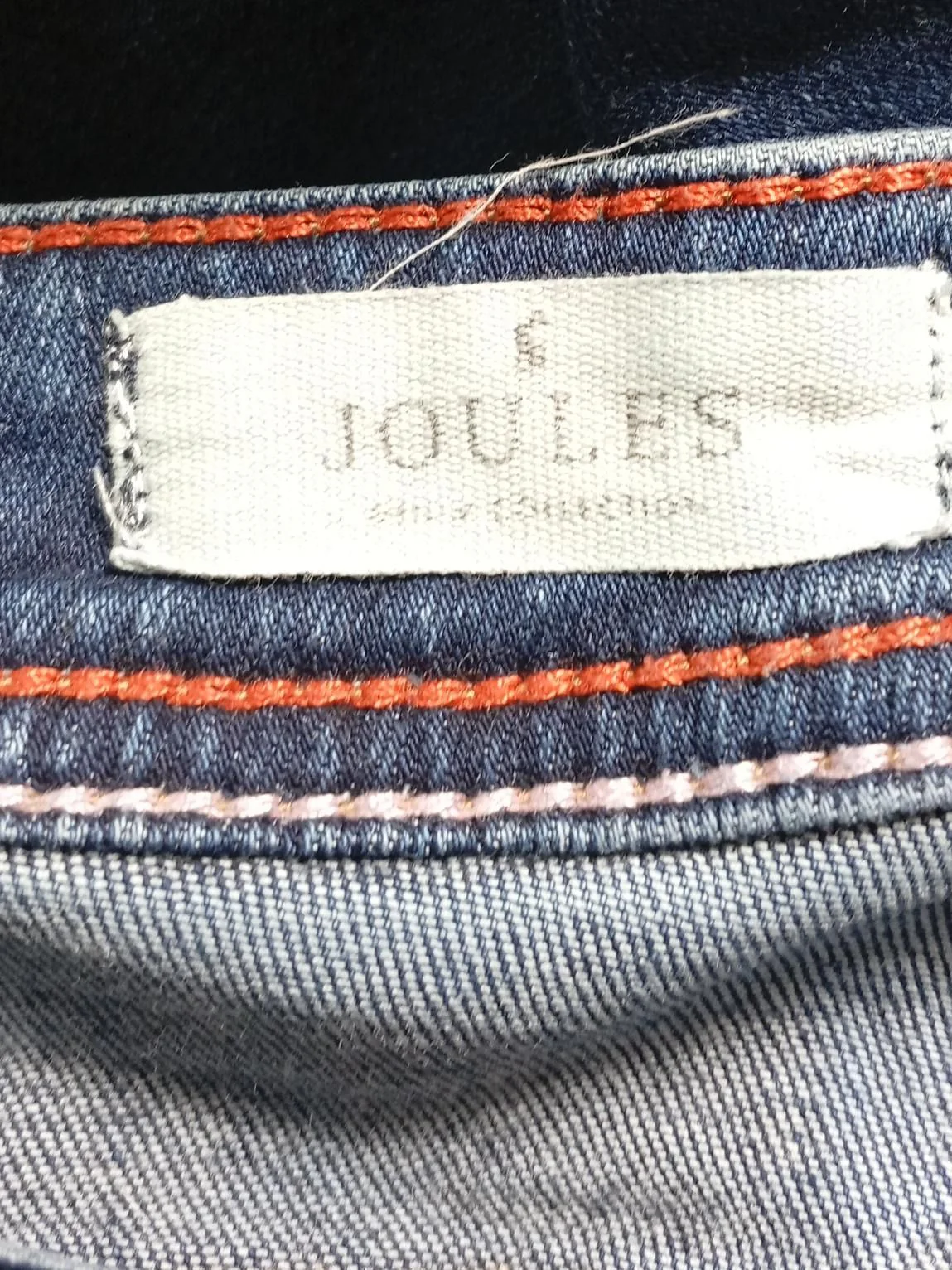 Joules Women's Jeans M Blue Cotton with Polyester, Elastane Straight - Image 6