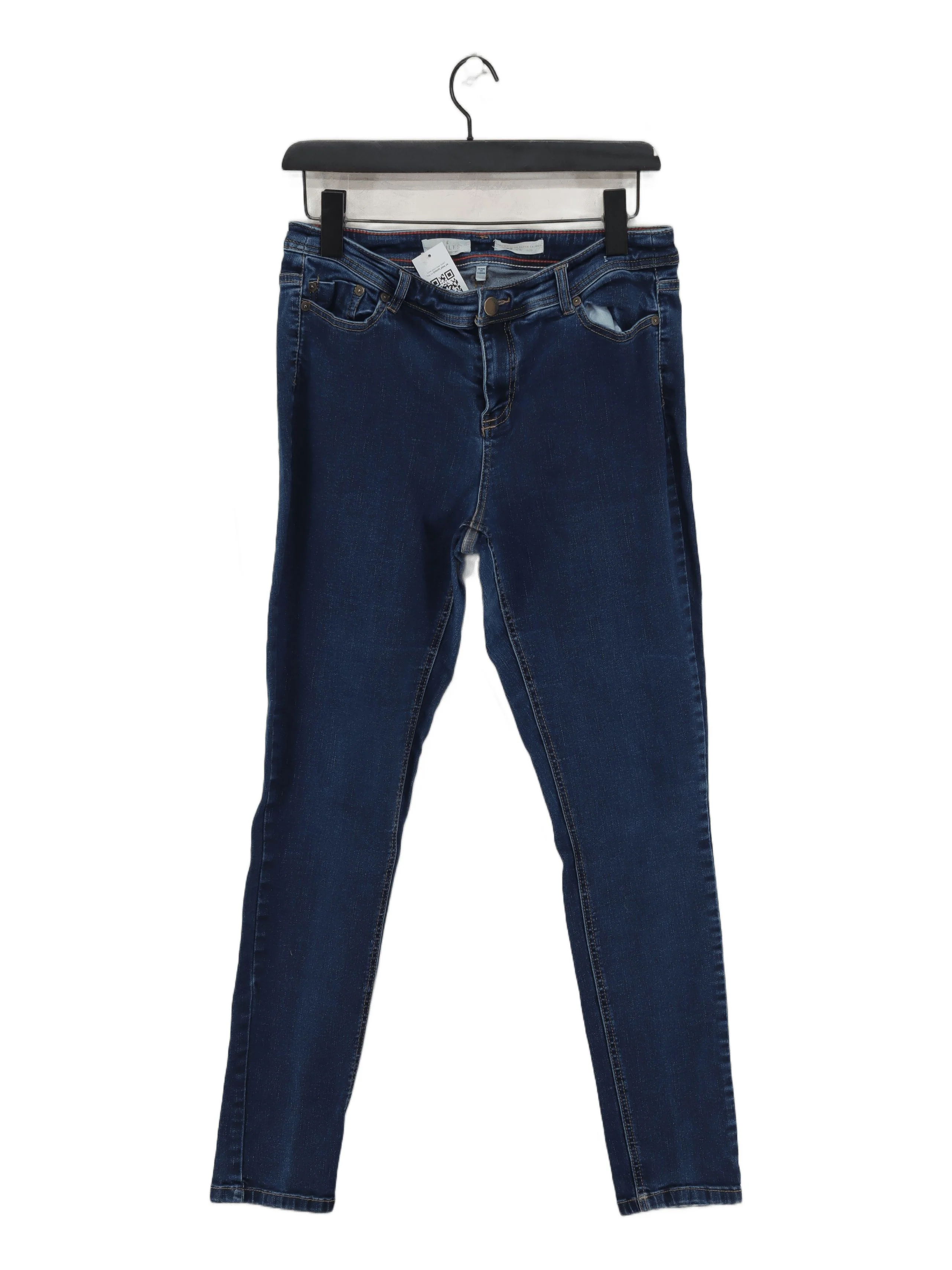 Joules Women's Jeans S Blue Cotton with Polyester, Elastane Skinny
