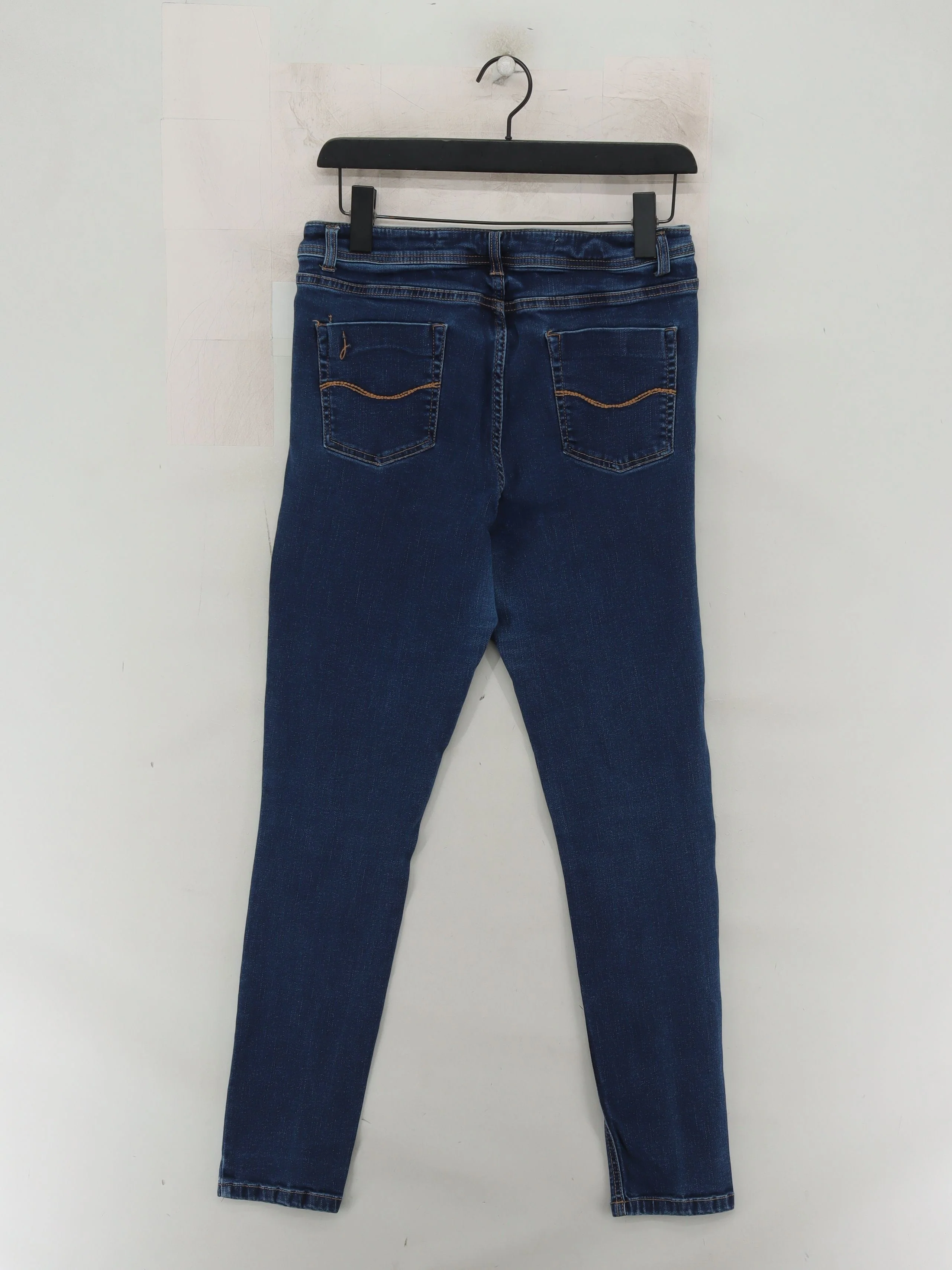 Joules Women's Jeans S Blue Cotton with Polyester, Elastane Skinny - Image 2