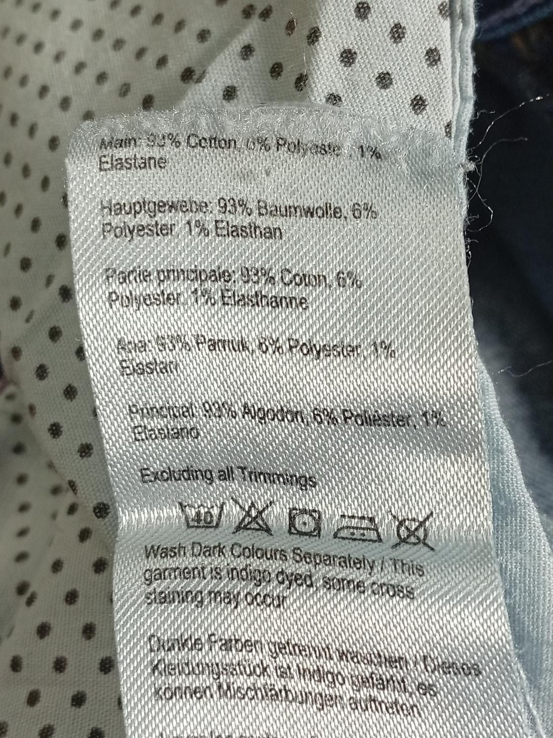 Joules Women's Jeans S Blue Cotton with Polyester, Elastane Skinny - Image 6