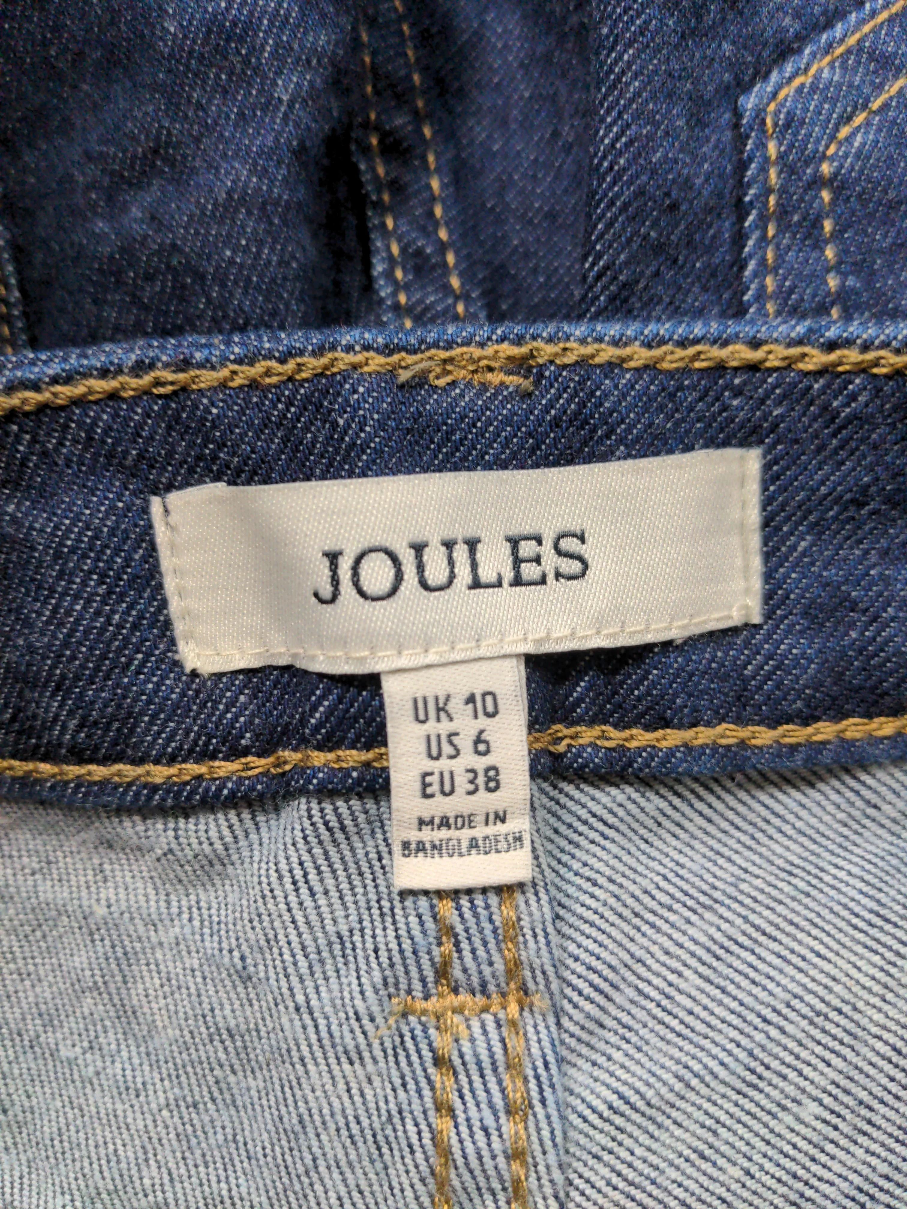 Joules Women's Jeans UK 10 Blue Cotton with Elastane Straight - Image 5