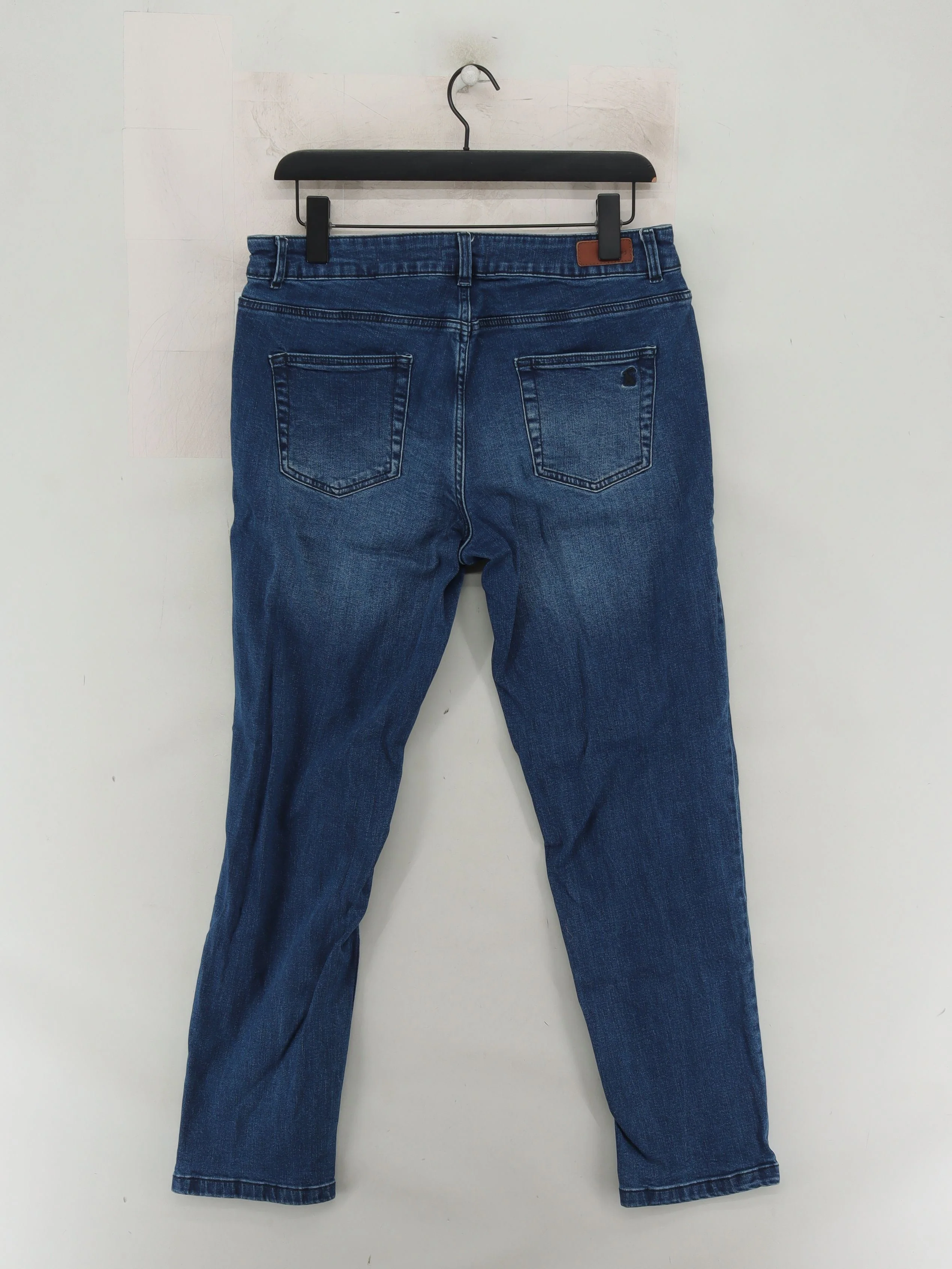 Joules Women's Jeans UK 12 Blue Cotton with Elastane Straight - Image 2
