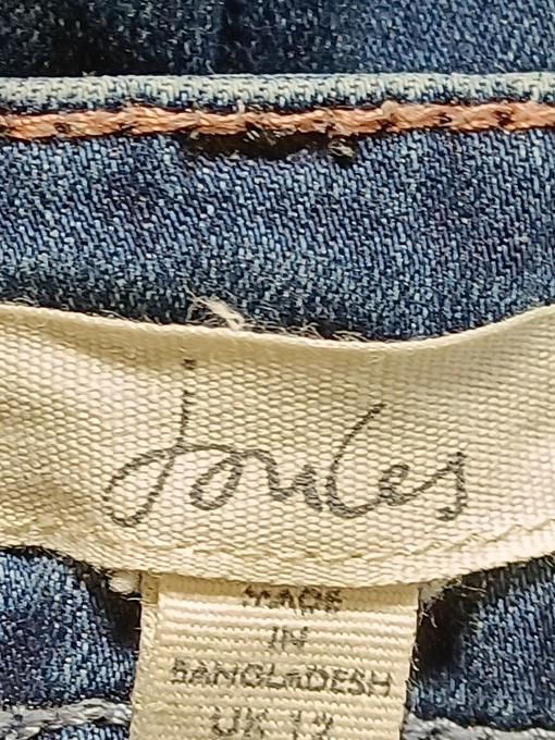 Joules Women's Jeans UK 12 Blue Cotton with Elastane Straight - Image 5