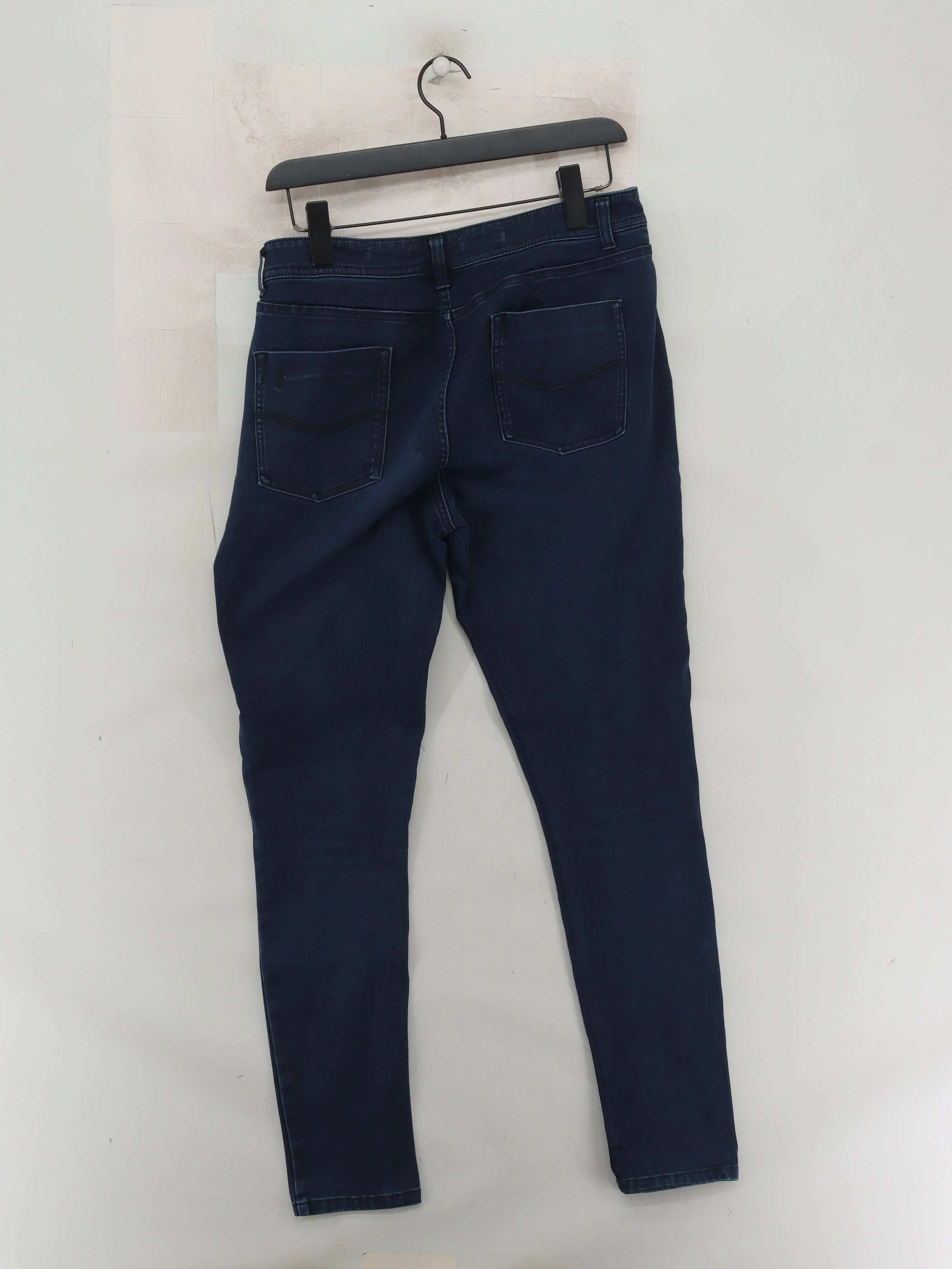Joules Women's Jeans UK 12 Blue Cotton with Polyester, Elastane Skinny - Image 2
