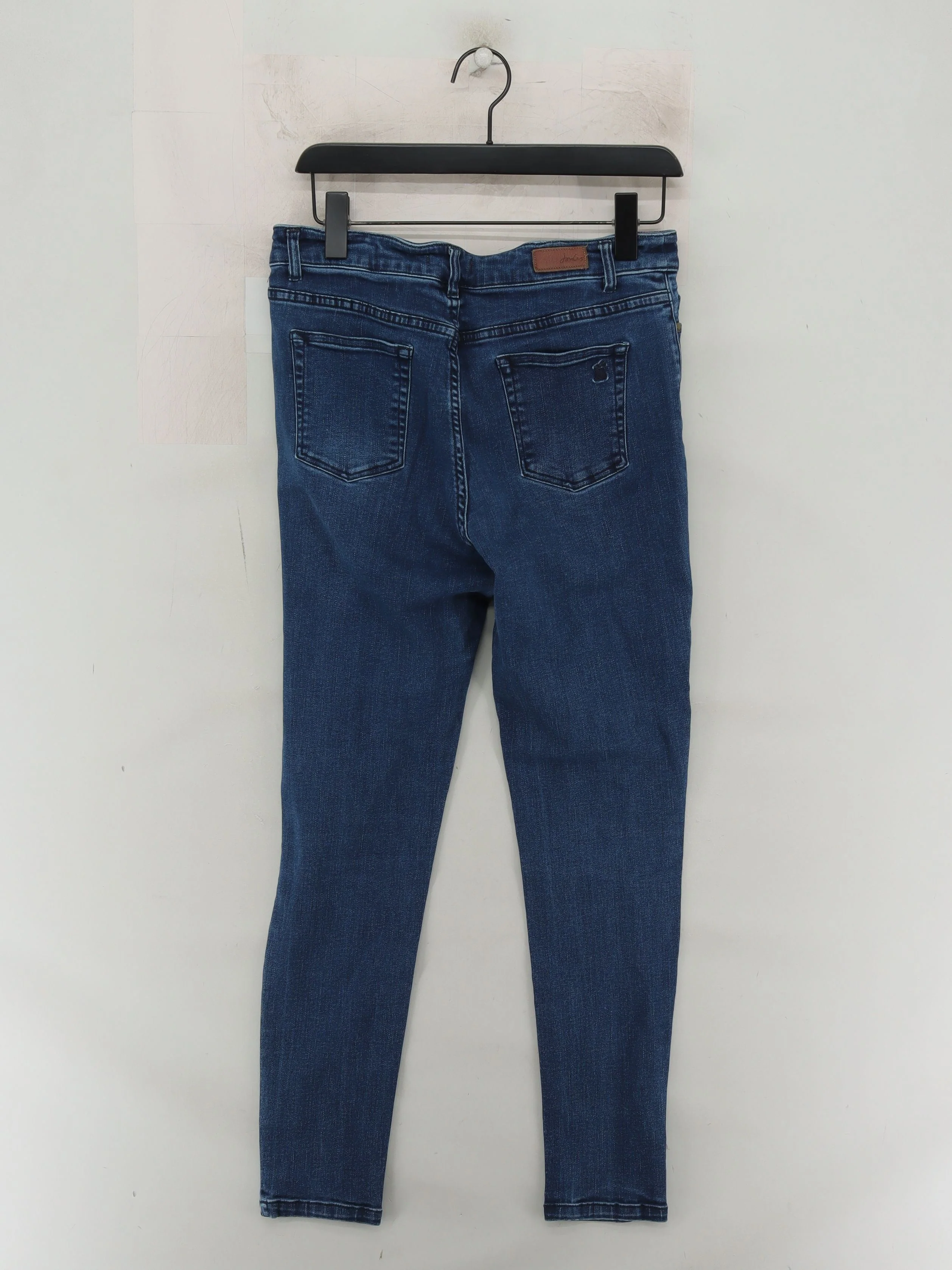 Joules Women's Jeans UK 14 Blue Cotton with Polyester, Elastane Skinny - Image 2