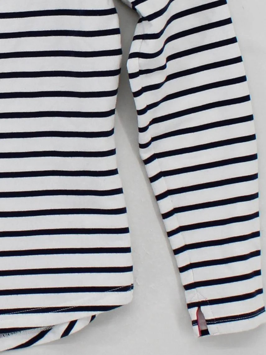 Joules Women's Jumper UK 10 White Striped 100% Other High Neck Pullover - Image 4