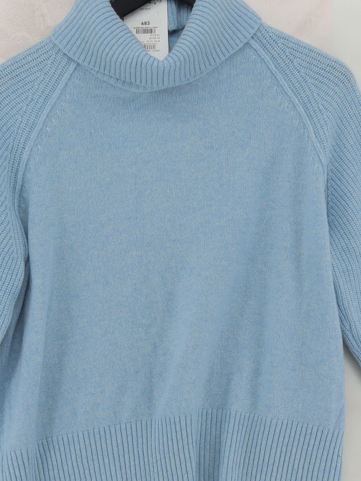 Joules Women's Jumper UK 12 Blue 100% Wool Roll Neck Pullover New with tags - Image 3