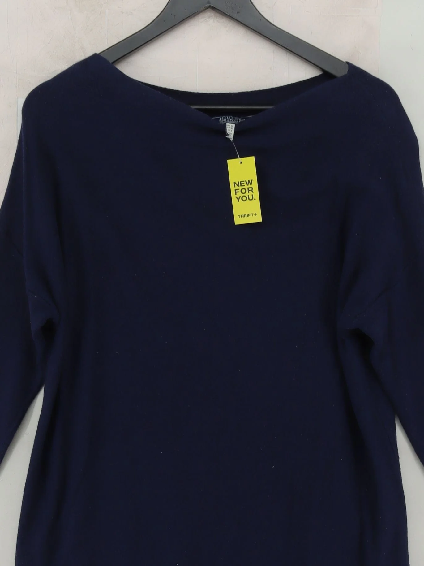 Joules Women's Jumper UK 12 Blue Cotton with Viscose Round Neck Pullover - Image 3