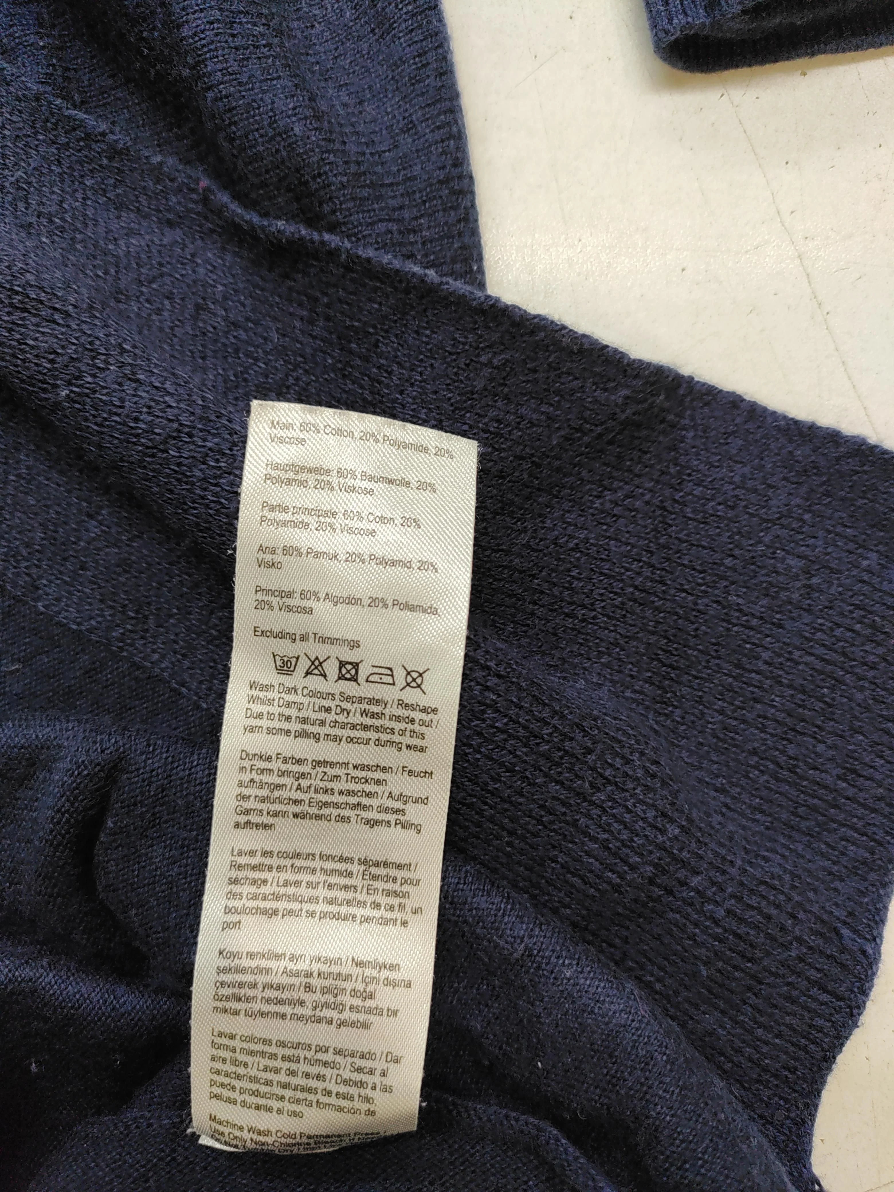 Joules Women's Jumper UK 12 Blue Cotton with Viscose Round Neck Pullover - Image 7