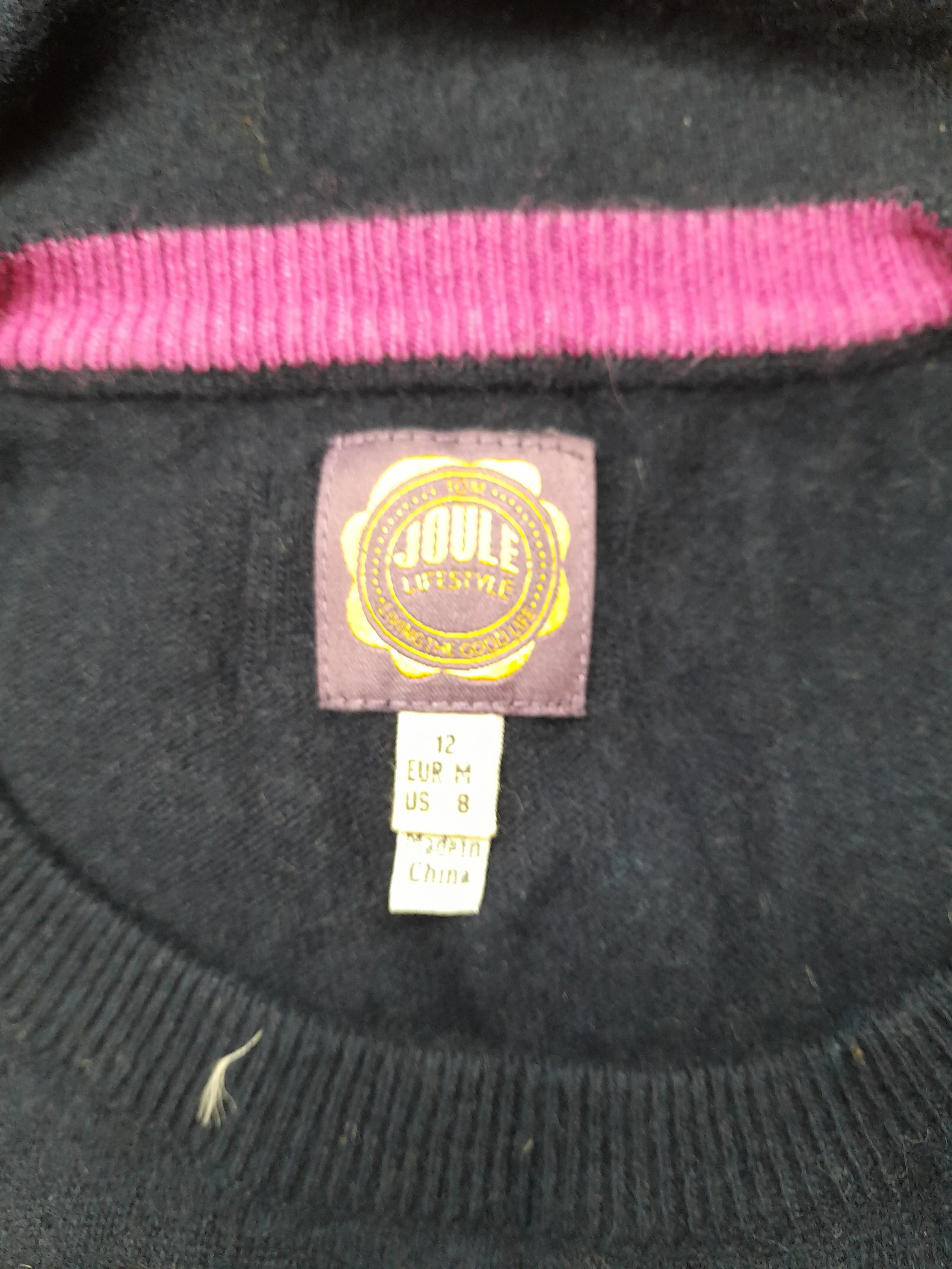 Joules Women's Jumper UK 12 Blue Viscose - Image 6
