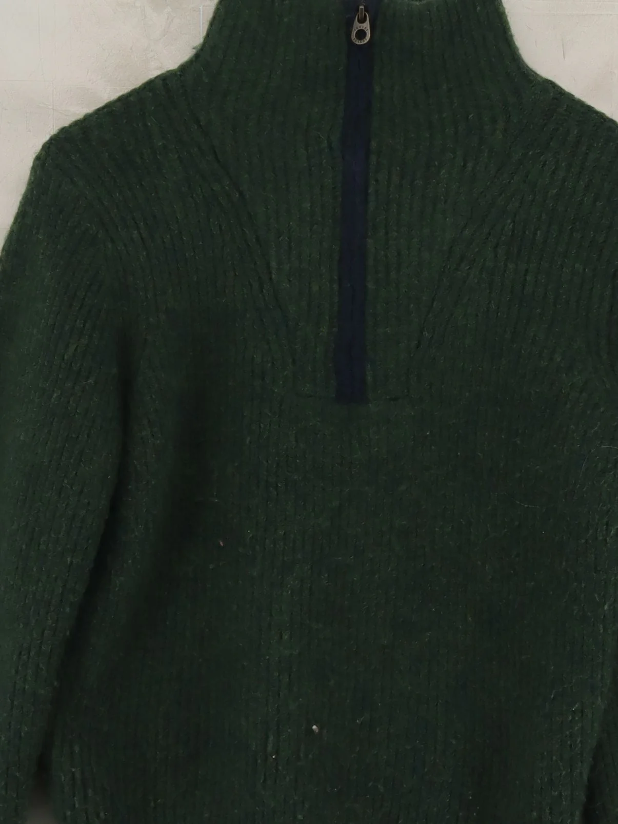 Joules Women's Jumper UK 12 Green Polyester with Wool High Neck Pullover - Image 3