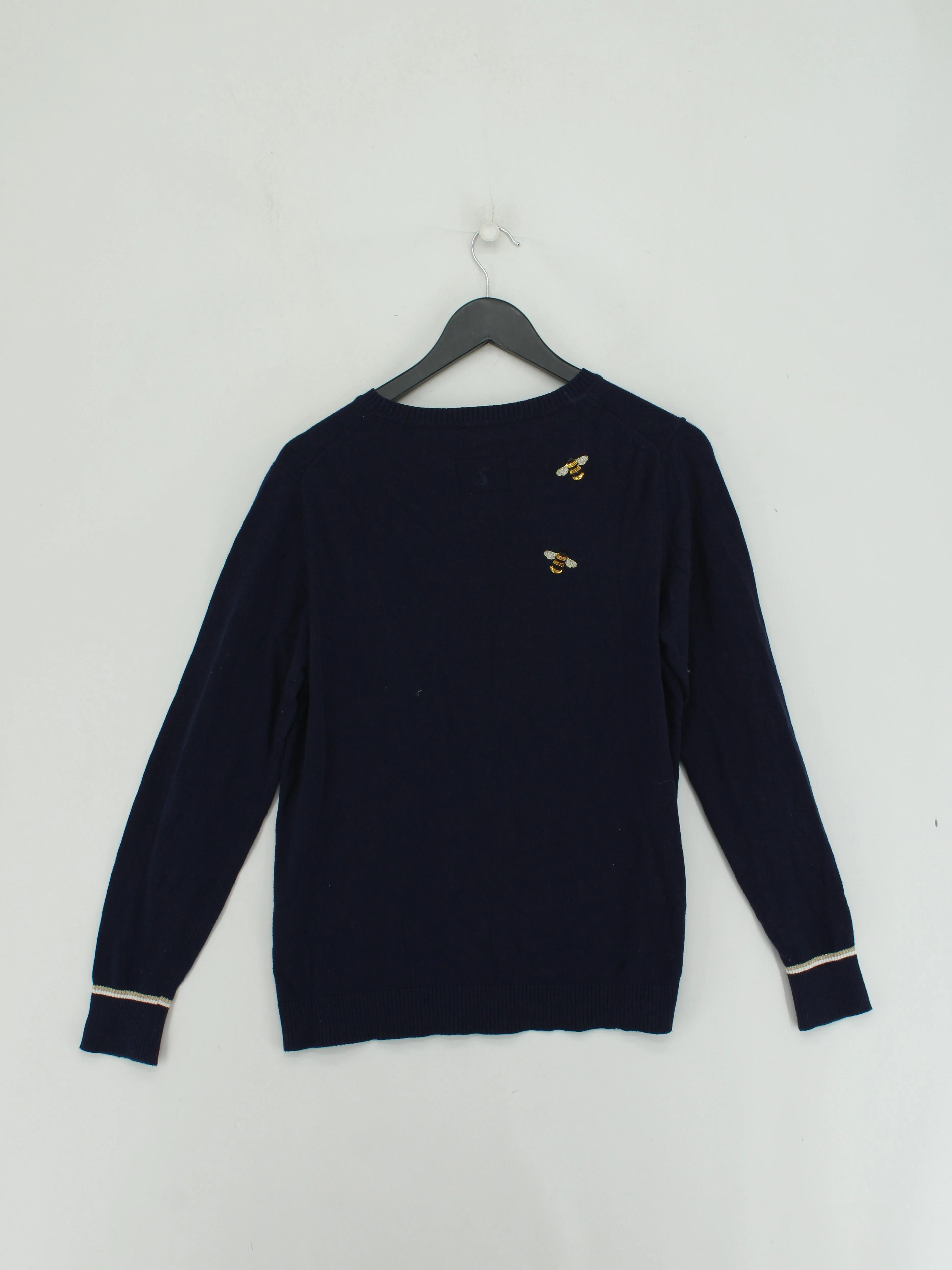 Joules Women's Jumper UK 14 Blue Cotton with Viscose, Polyester Pullover - Image 2