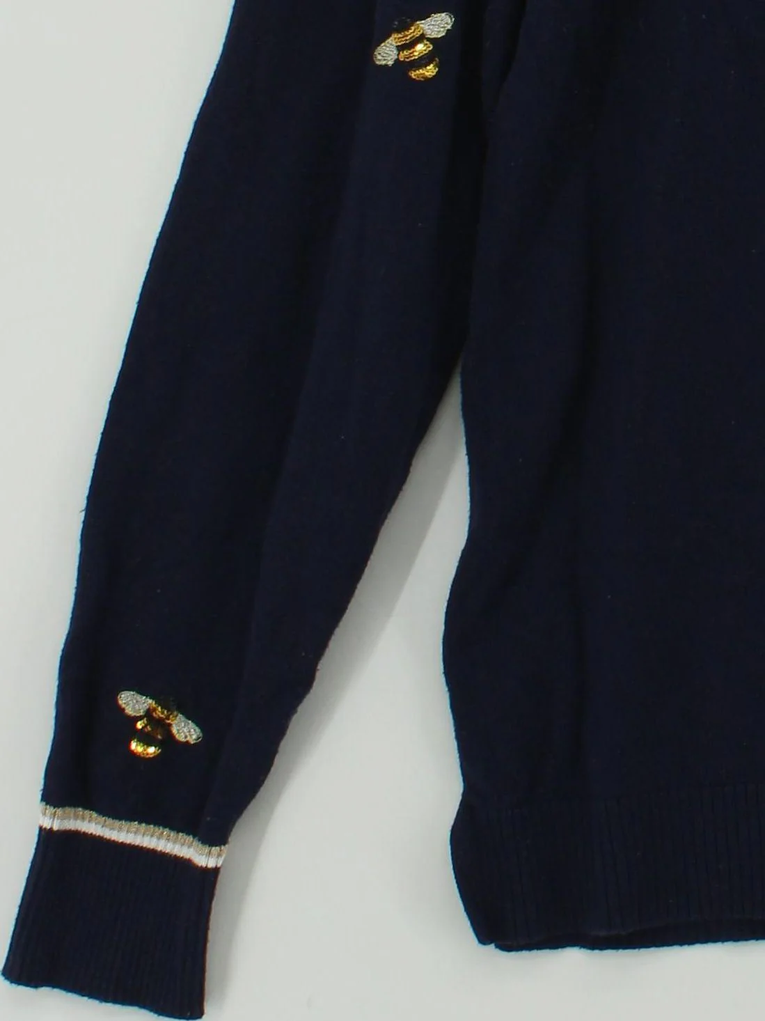 Joules Women's Jumper UK 14 Blue Cotton with Viscose, Polyester Pullover - Image 4