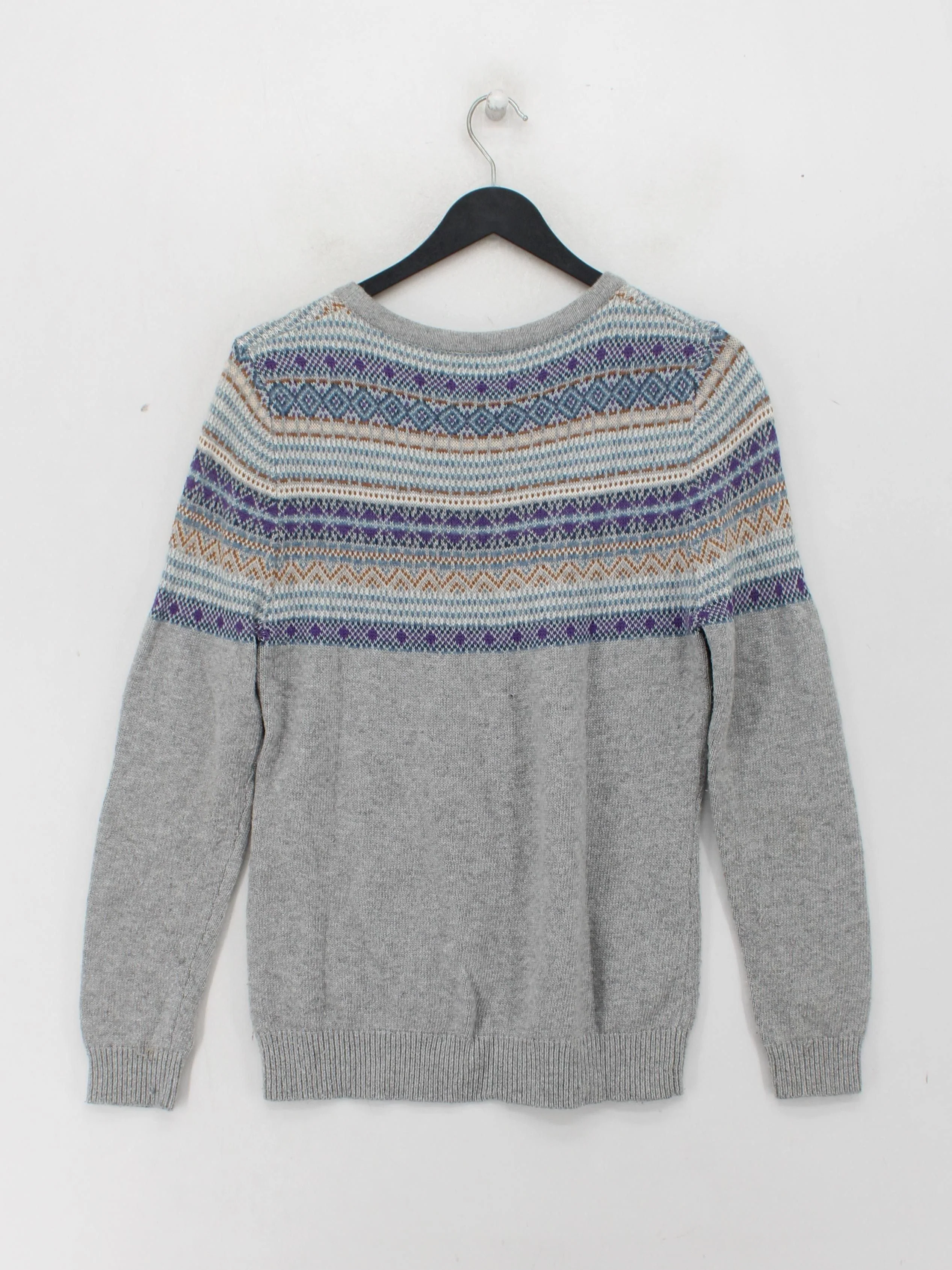 Joules Women's Jumper UK 14 Grey Viscose with Polyamide, Wool, Angora Pullover - Image 2