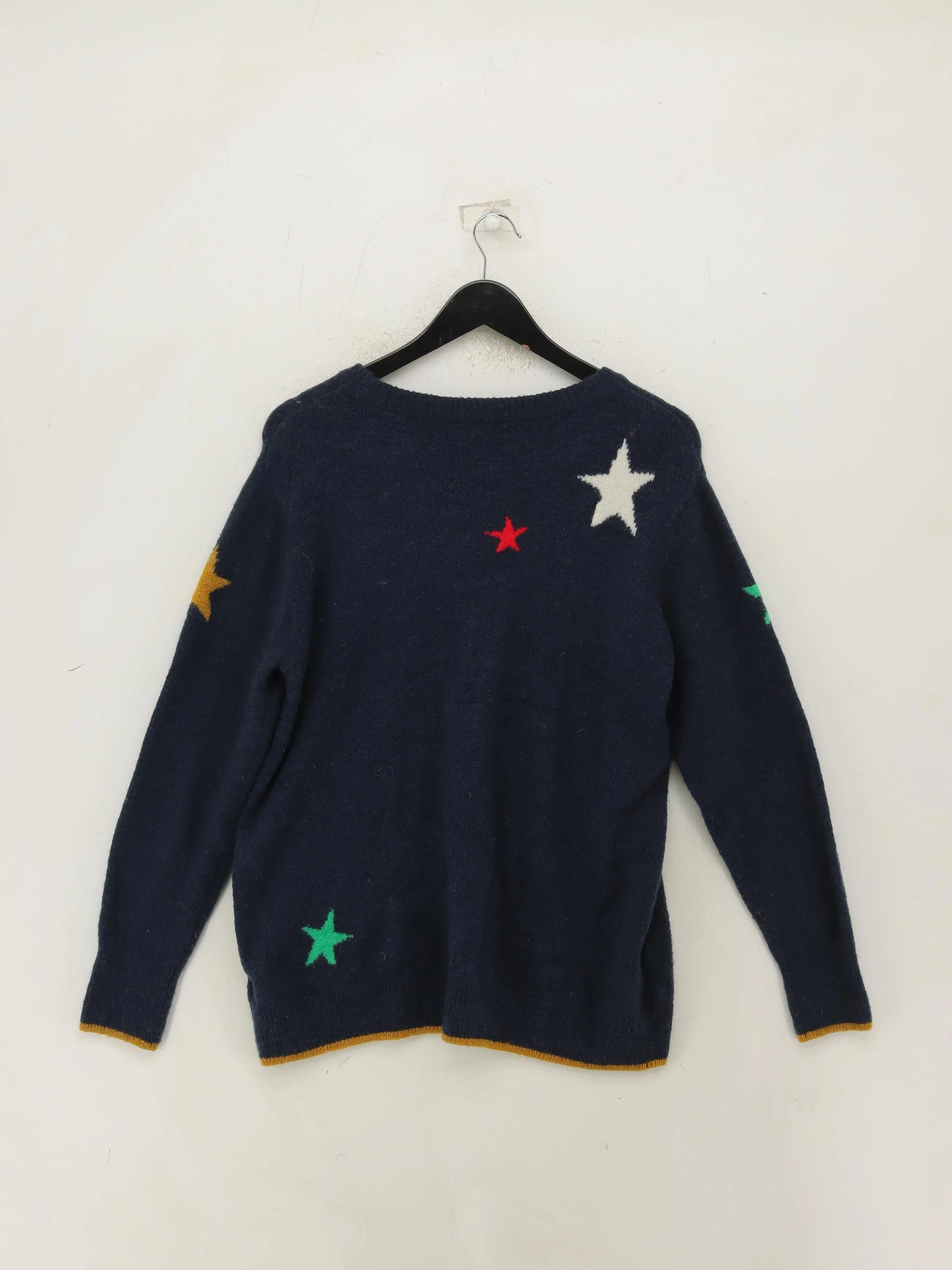 Joules Women's Jumper UK 16 Blue Polyamide with Acrylic, Wool, Elastane Pullover - Image 2