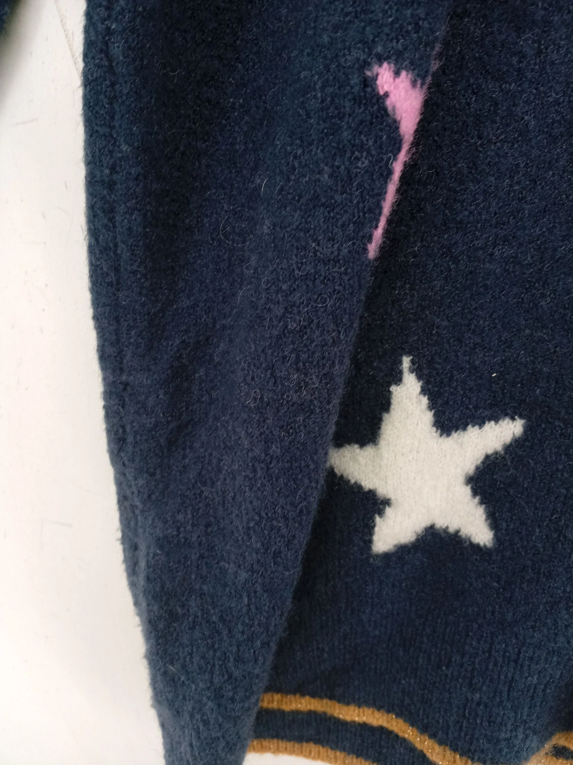 Joules Women's Jumper UK 16 Blue Polyamide with Acrylic, Wool, Elastane Pullover - Image 5
