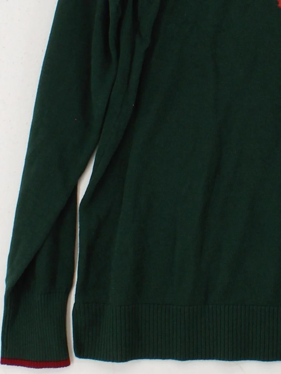 Joules Women's Jumper UK 16 Green Cotton with Viscose, Polyester Pullover - Image 4