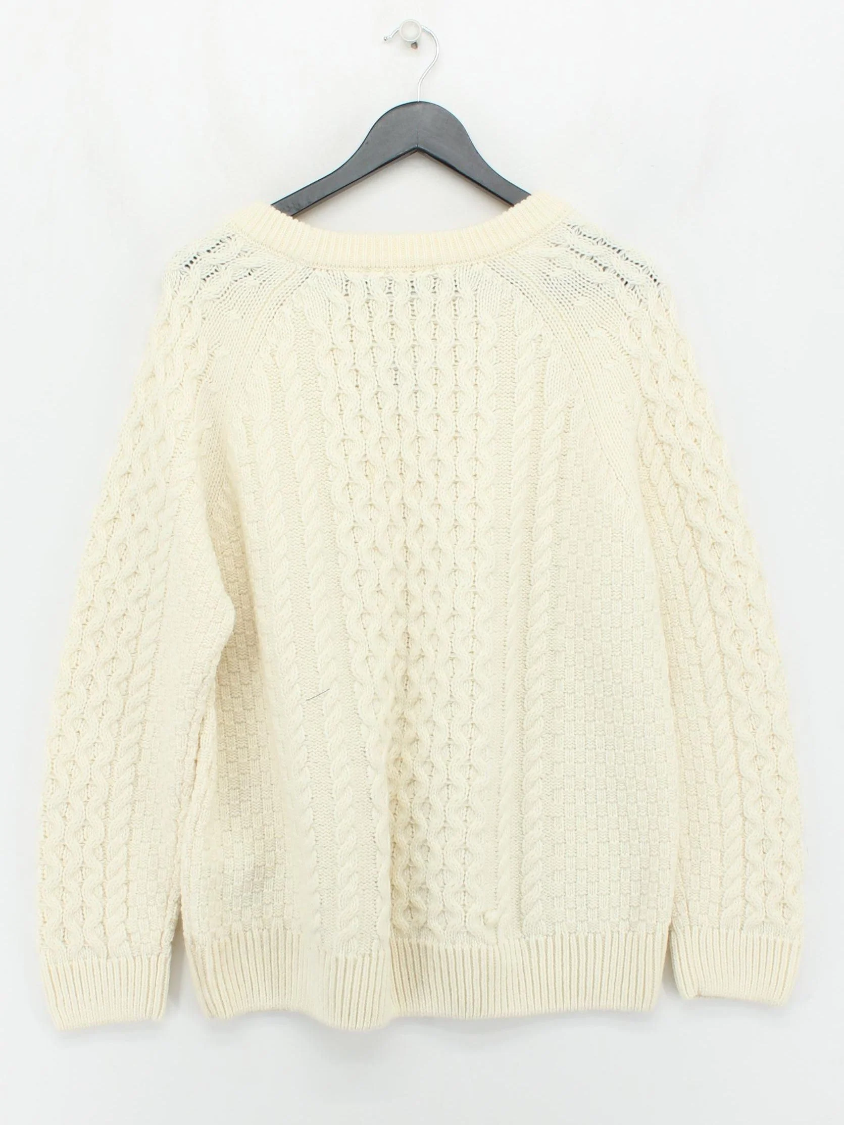 Joules Women's Jumper UK 18 Cream Acrylic with Wool Crew Neck Pullover - Image 2