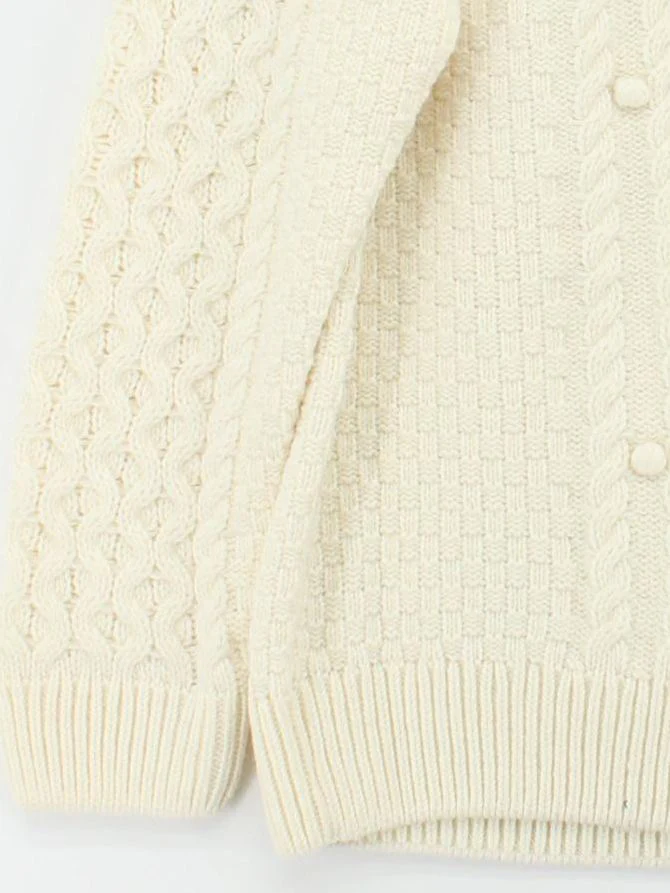 Joules Women's Jumper UK 18 Cream Acrylic with Wool Crew Neck Pullover - Image 4