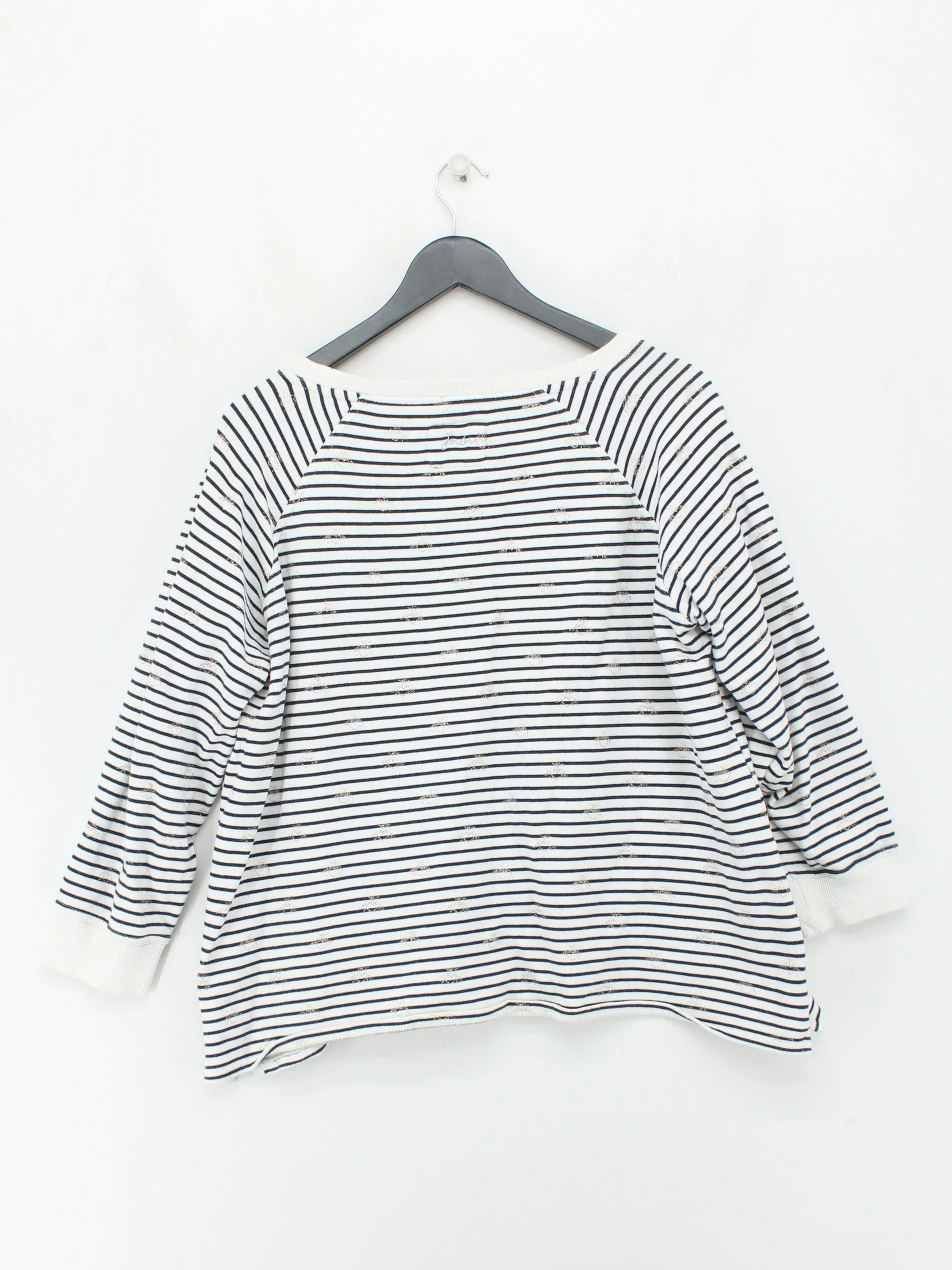 Joules Women's Jumper UK 18 Multi Striped 100% Cotton Crew Neck Pullover - Image 2