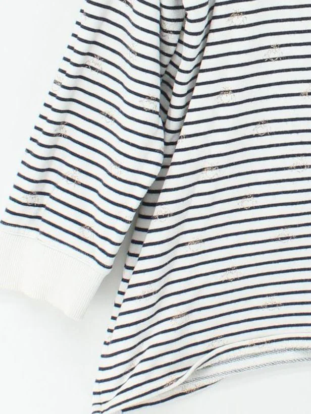 Joules Women's Jumper UK 18 Multi Striped 100% Cotton Crew Neck Pullover - Image 4