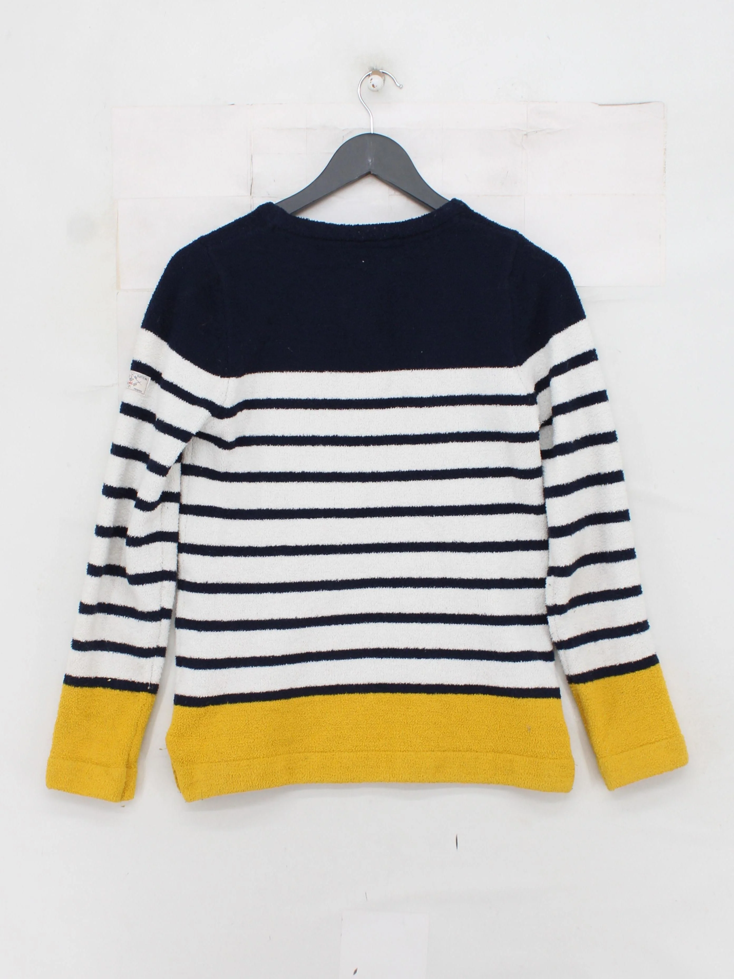 Joules Women's Jumper UK 8 Multi Striped 100% Polyester Round Neck Pullover - Image 2