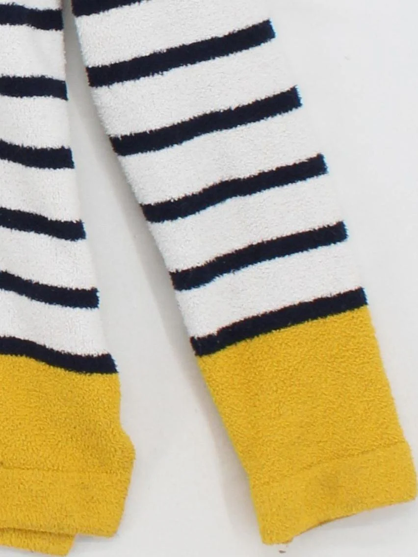 Joules Women's Jumper UK 8 Multi Striped 100% Polyester Round Neck Pullover - Image 4
