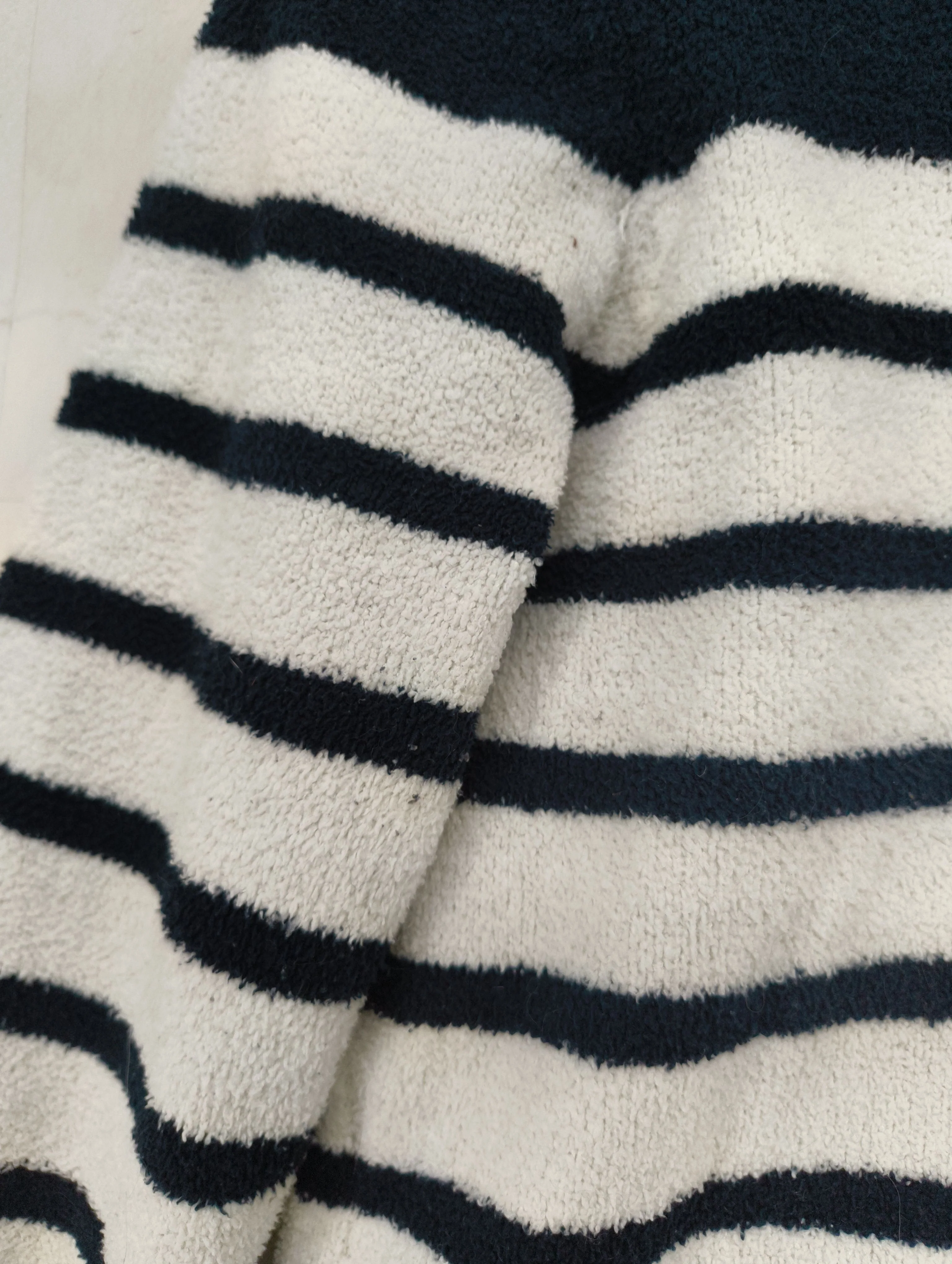 Joules Women's Jumper UK 8 Multi Striped 100% Polyester Round Neck Pullover - Image 6