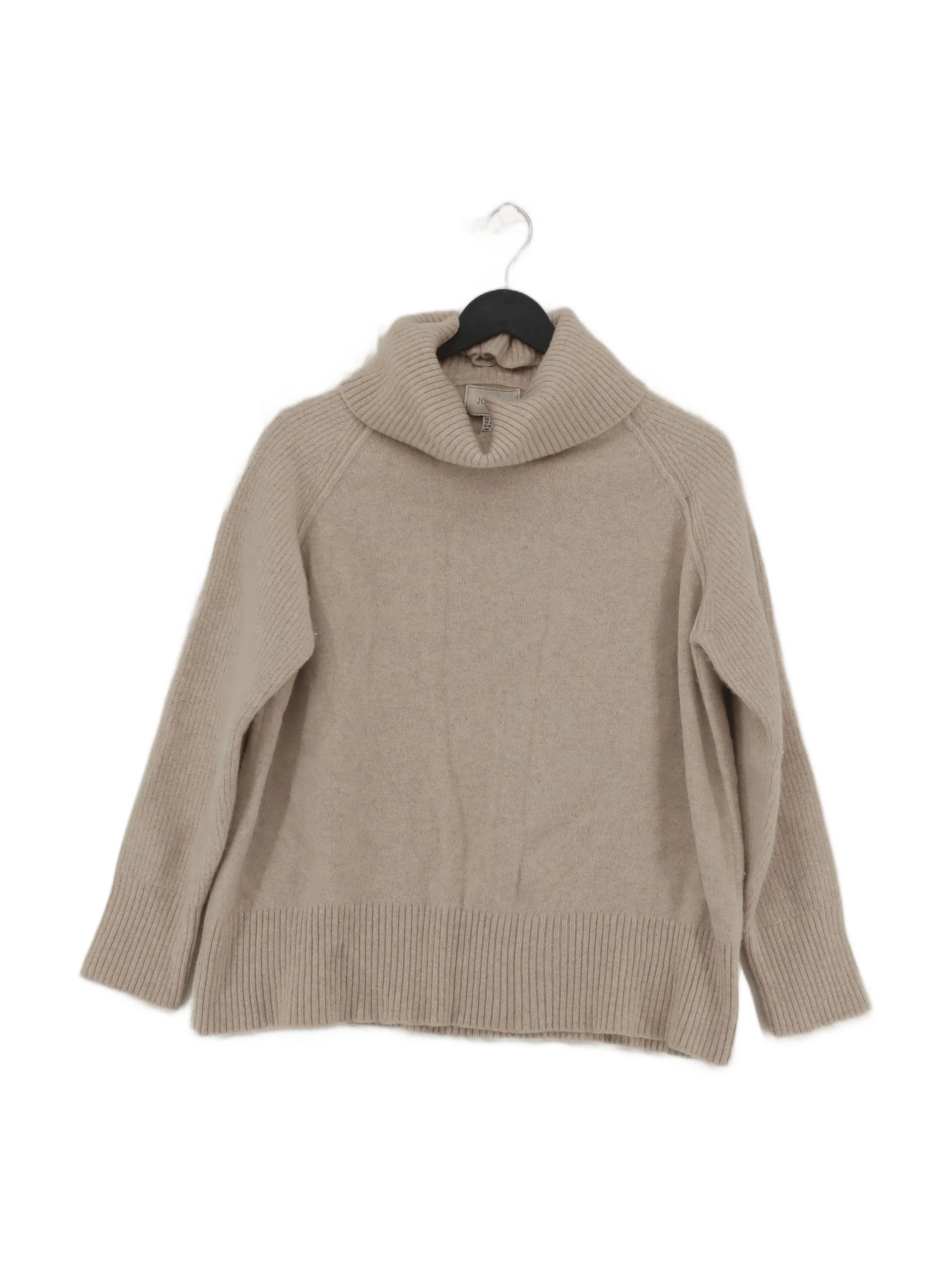 Joules Women's Jumper XL Cream 100% Wool Roll Neck Pullover