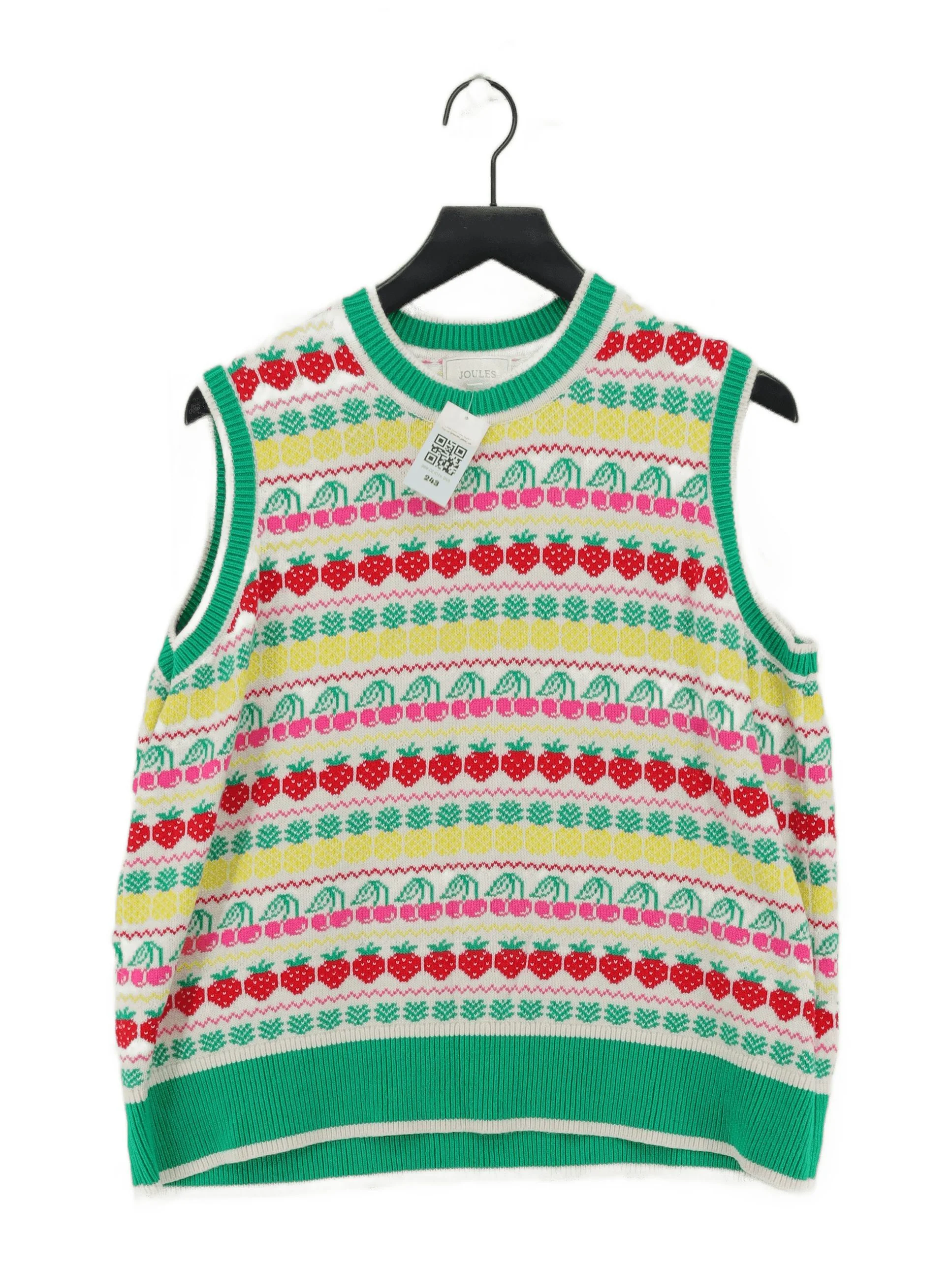 Joules Women's Jumper XL Multi 100% Cotton Crew Neck Vest