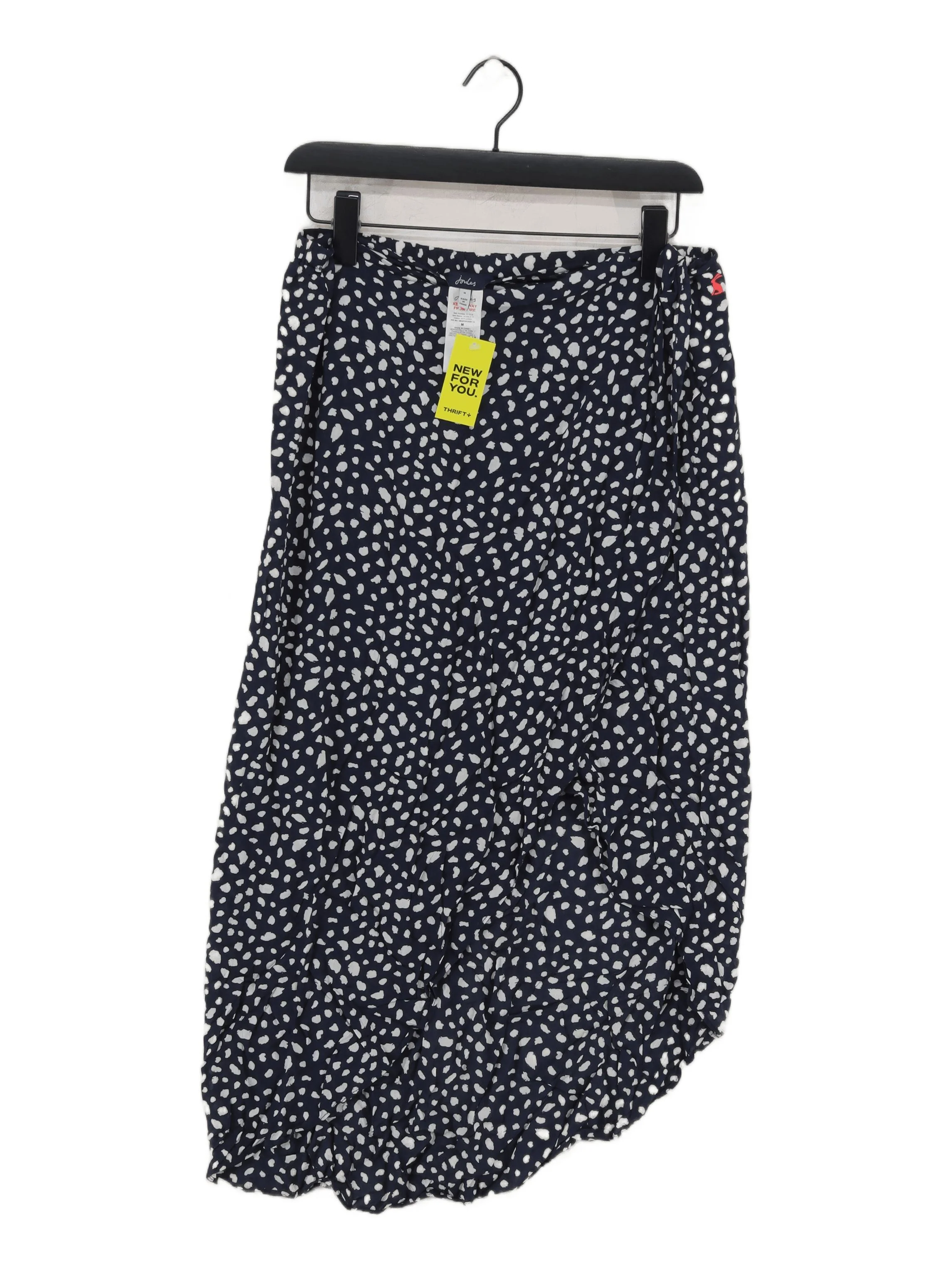 Joules Women's Midi Skirt M Blue 100% Viscose Midi A-Line
